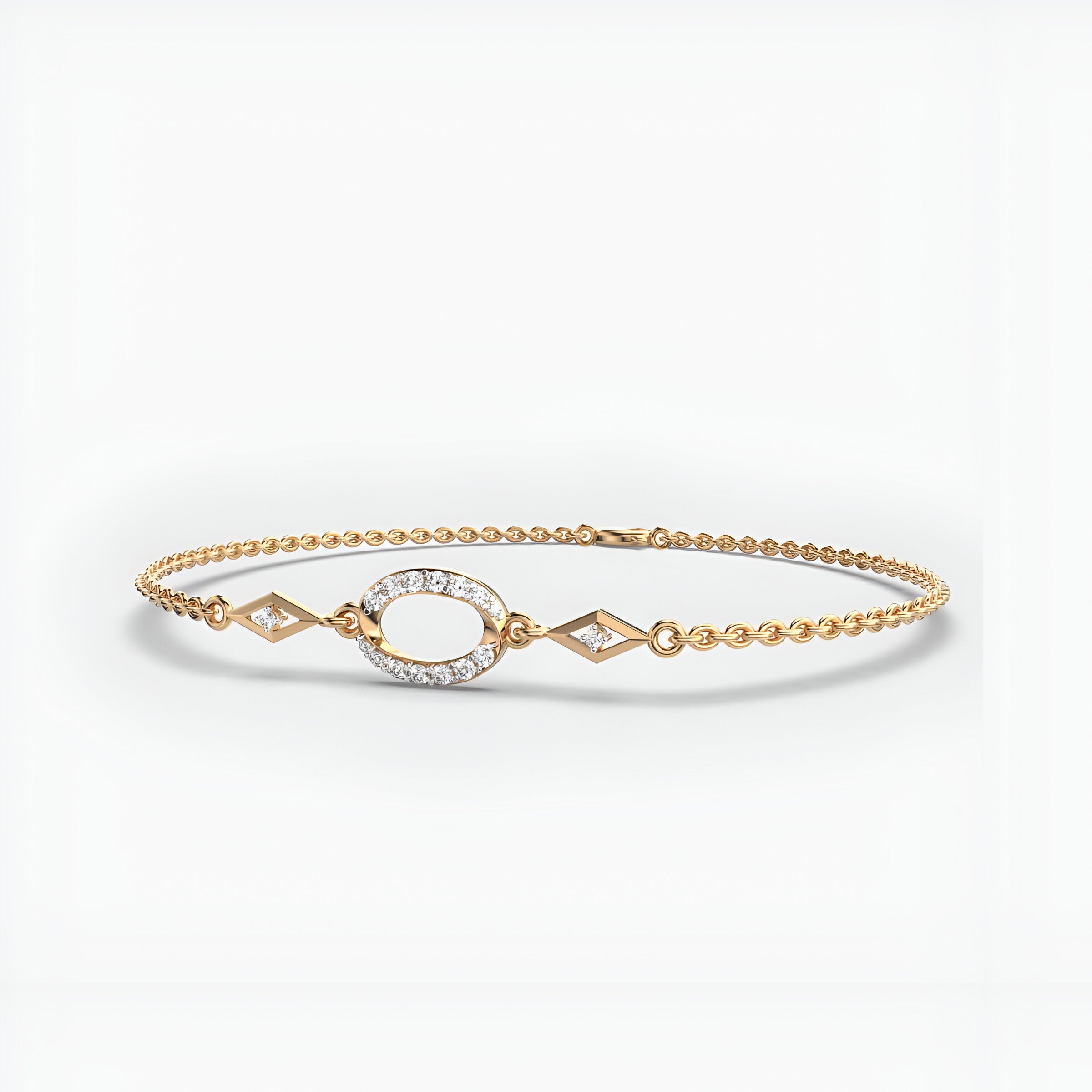 Oval Wonder Diamond Bracelet