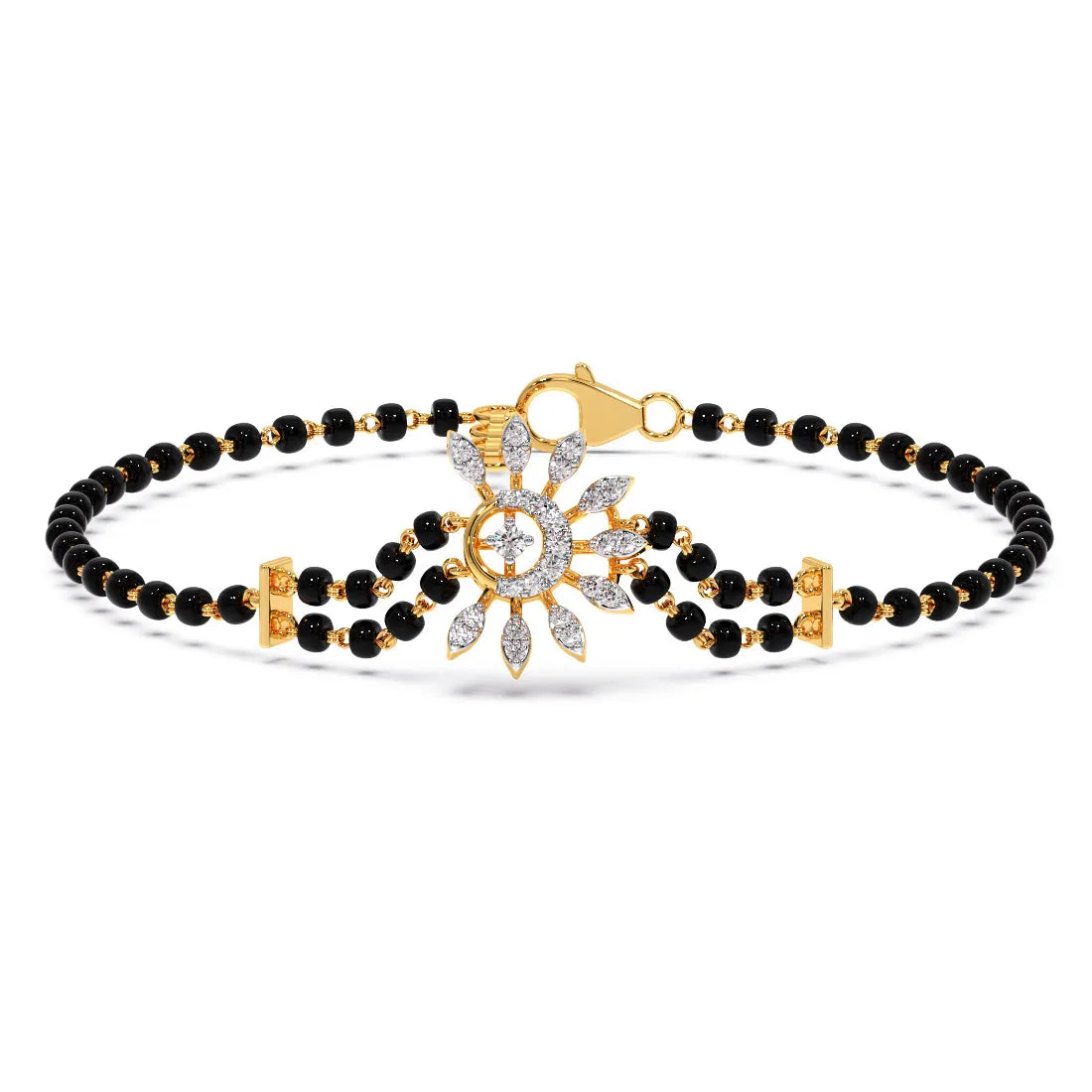 Dream wheel Diamond Mangalsutra Bracelet