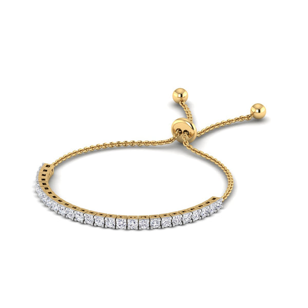 Half Chain Tennis Bracelet