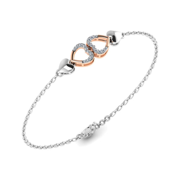 Bond Of Love Heart Diamond Bracelet