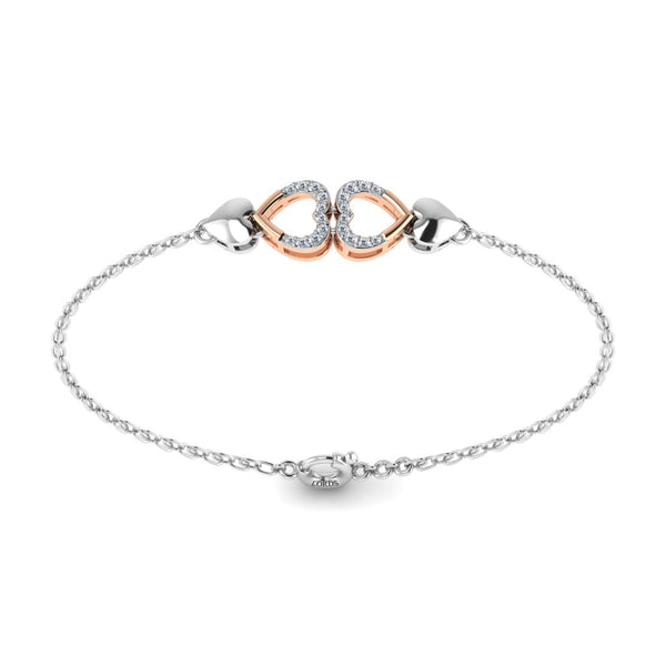 Bond Of Love Heart Diamond Bracelet