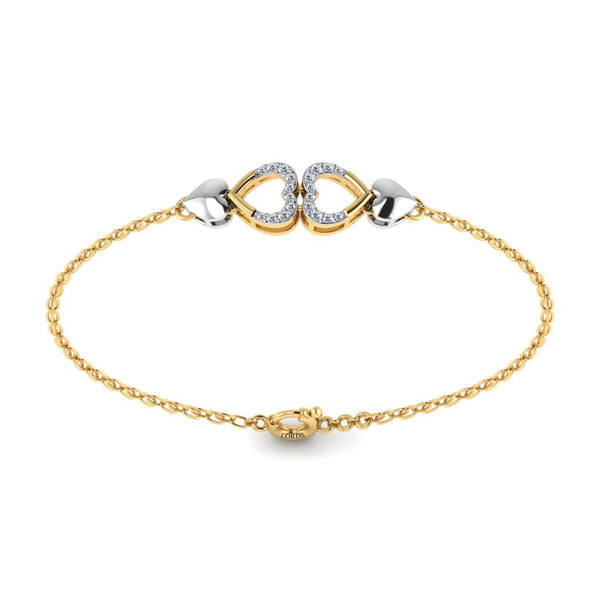 Bond Of Love Heart Diamond Bracelet