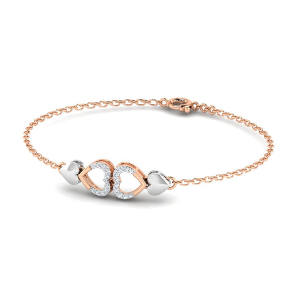 Bond Of Love Heart Diamond Bracelet