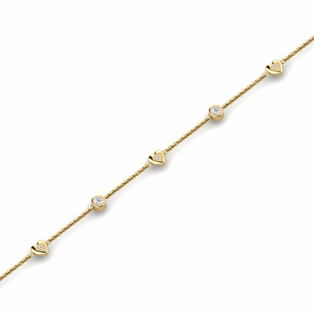 Heart & Diamond Women's Bracelet