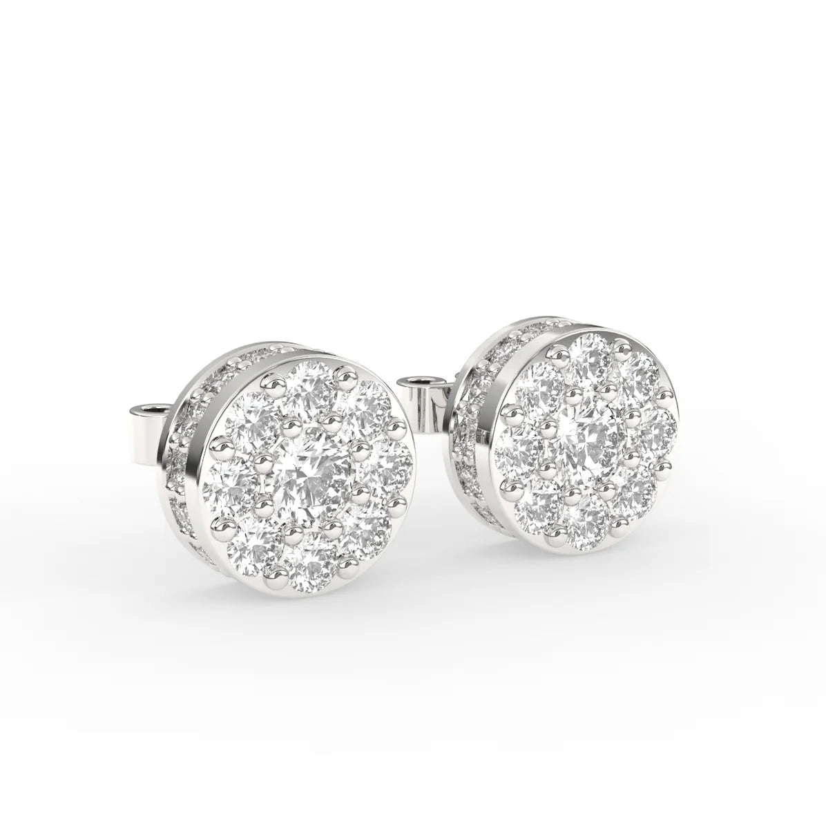 Timeless Gold and Diamond Stud Earrings