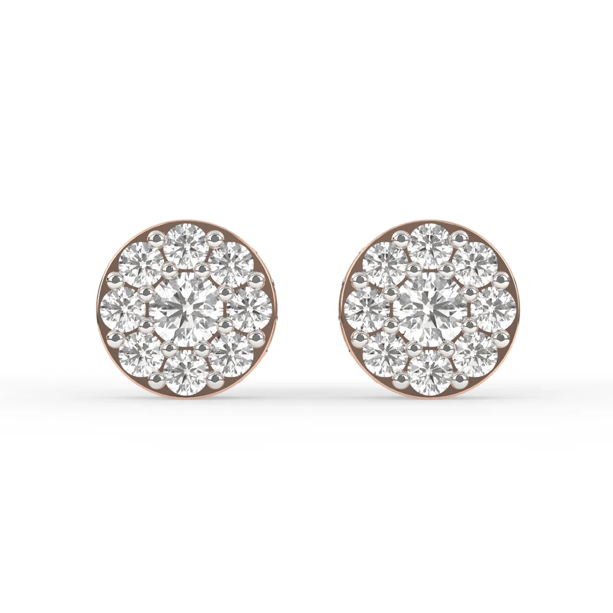 Timeless Gold and Diamond Stud Earrings