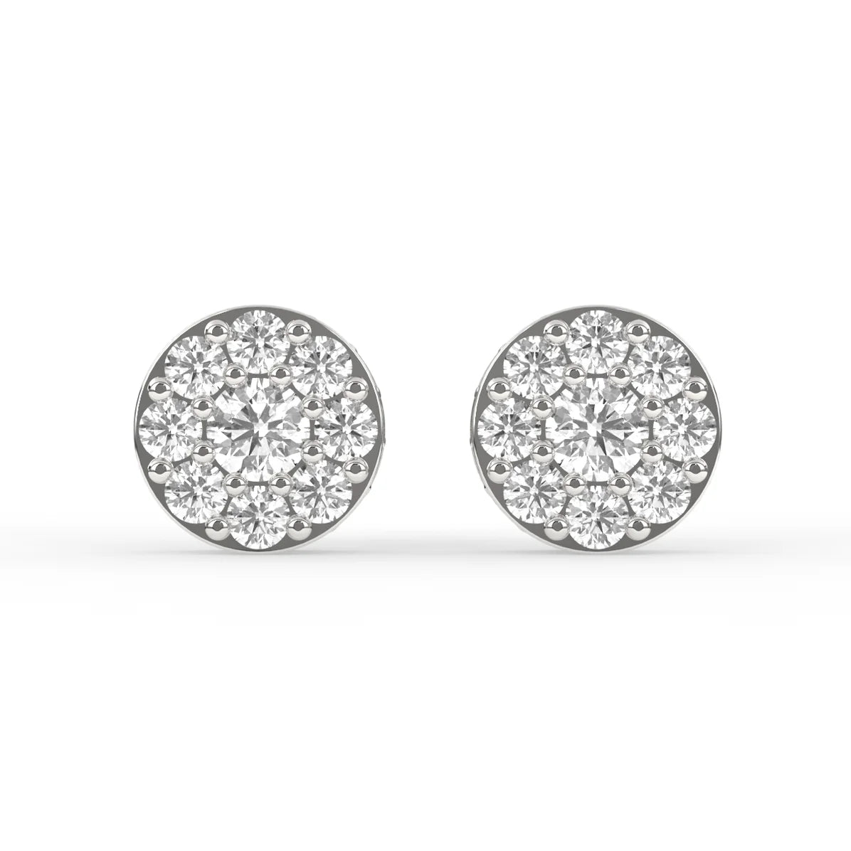 Timeless Gold and Diamond Stud Earrings