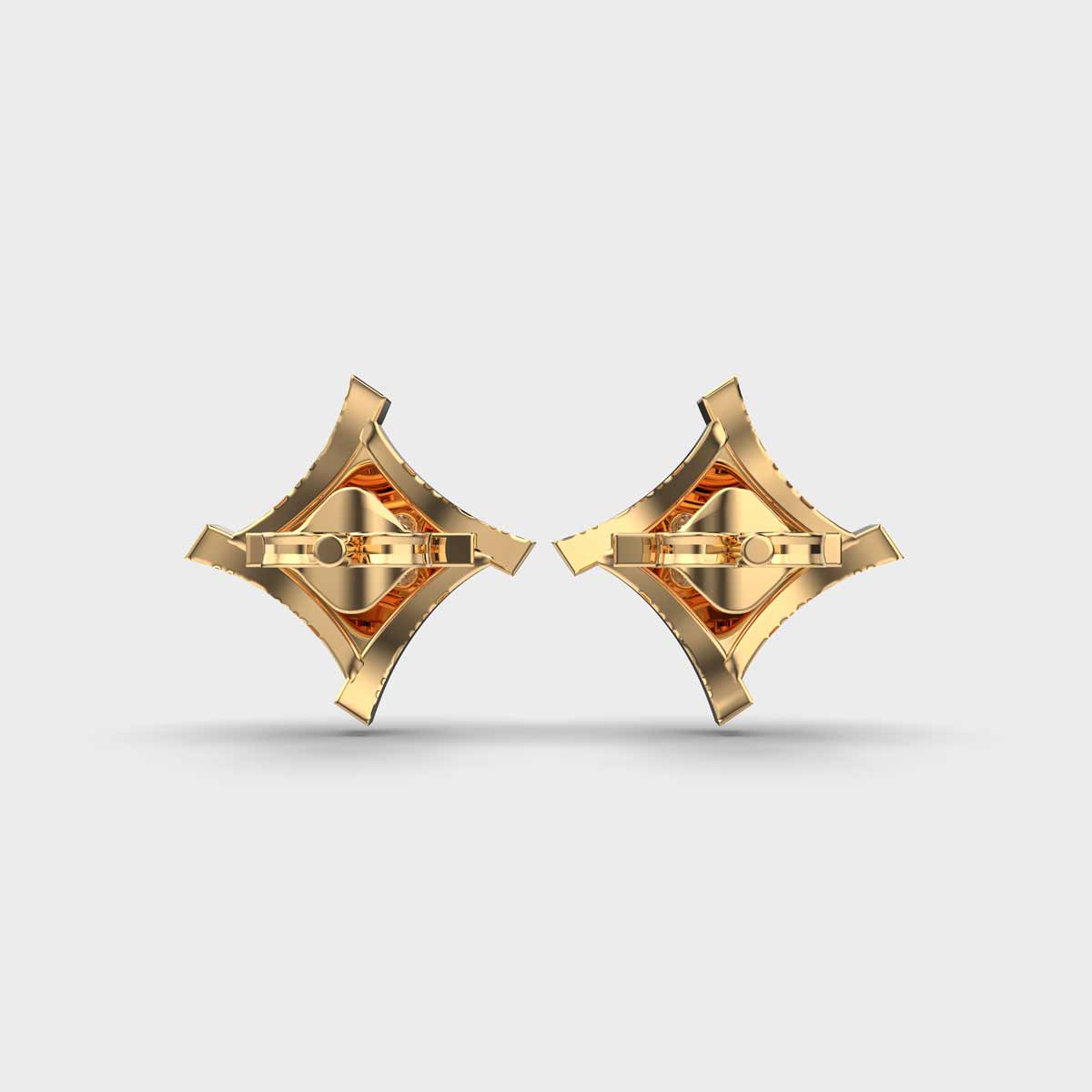 Contemporary Diamond Studs