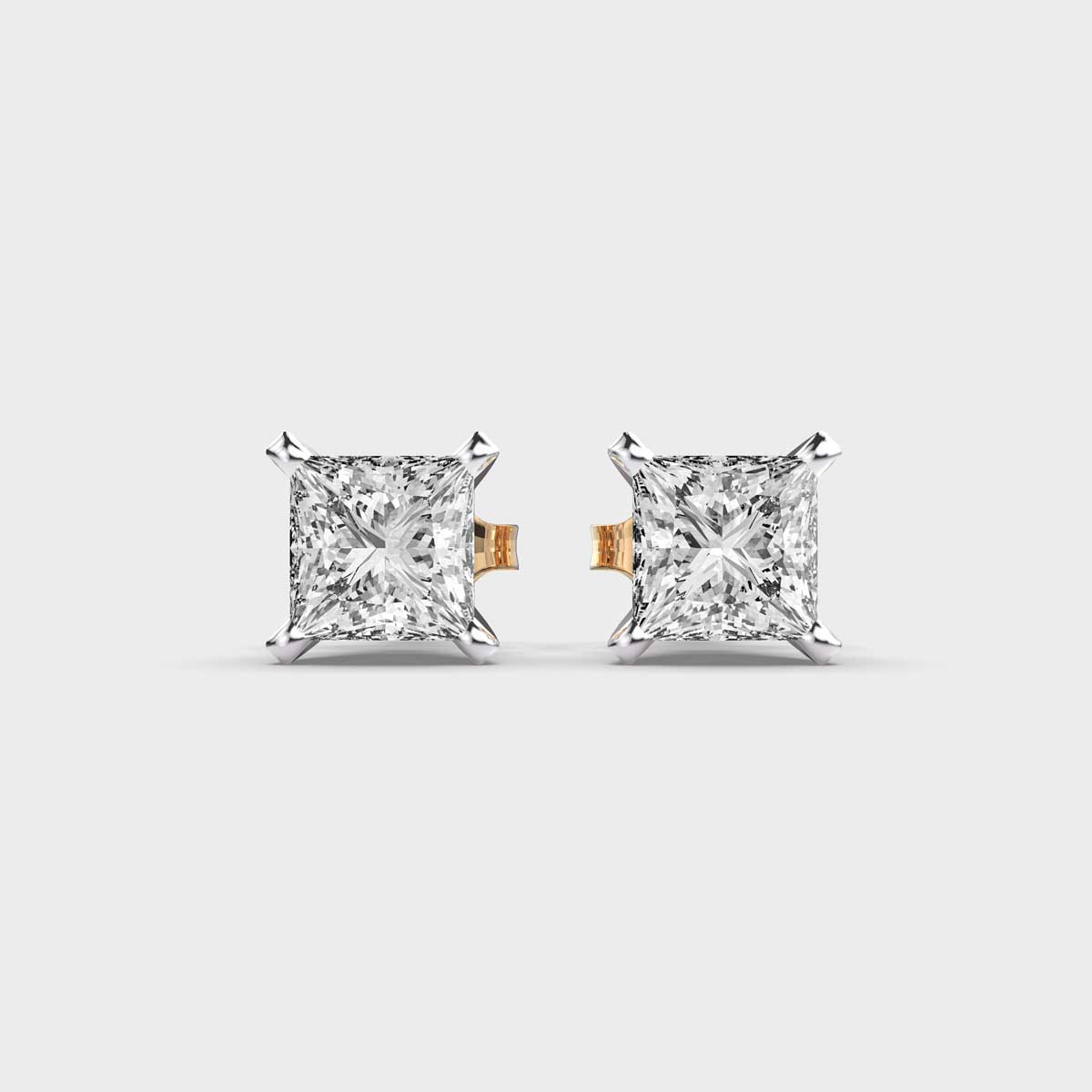 Classic Princess Solitaire Studs