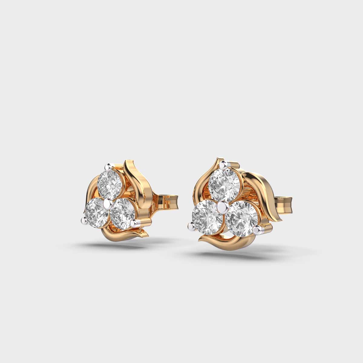 Blooming Buds Diamond Earrings