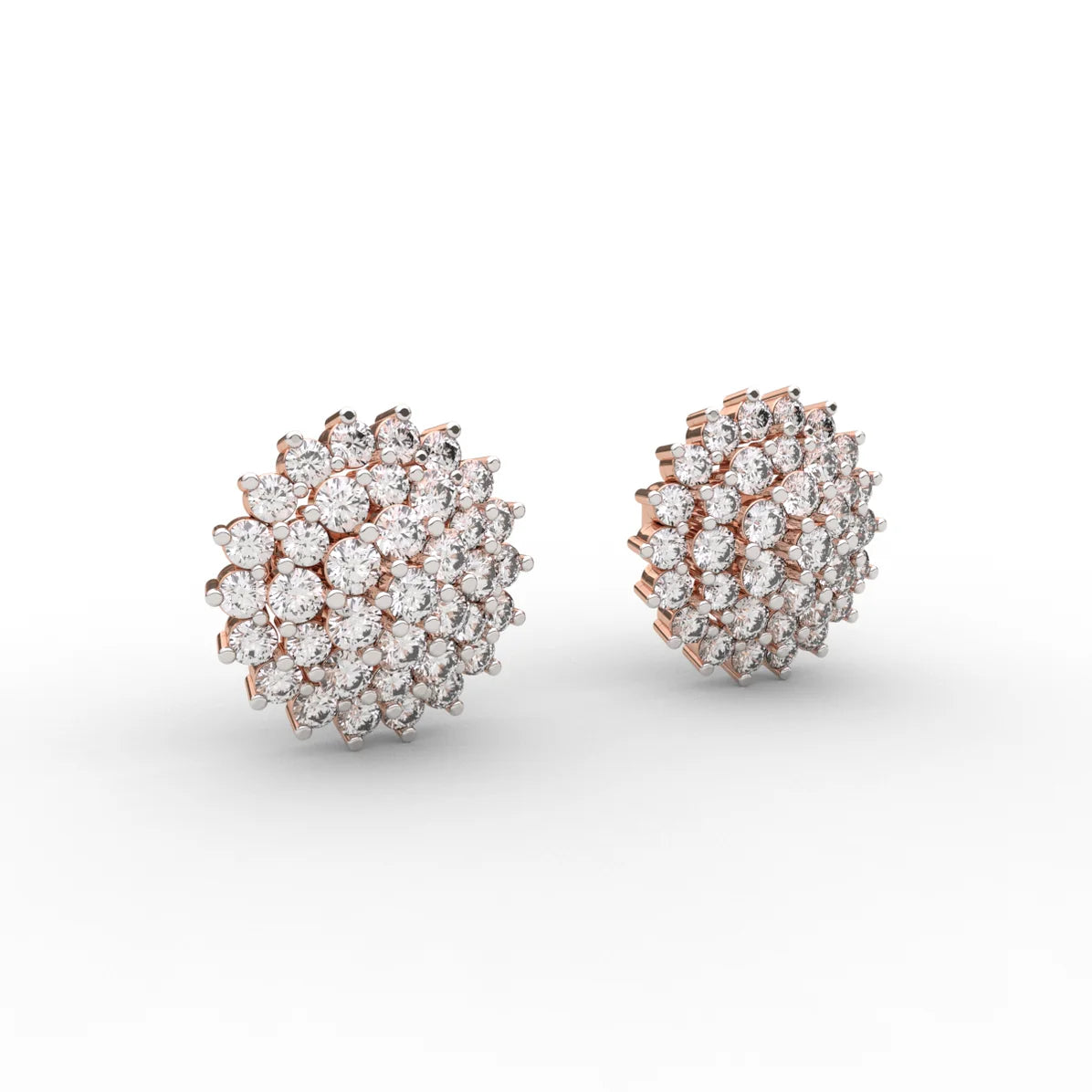 Lanish Pave Diamond Earrings