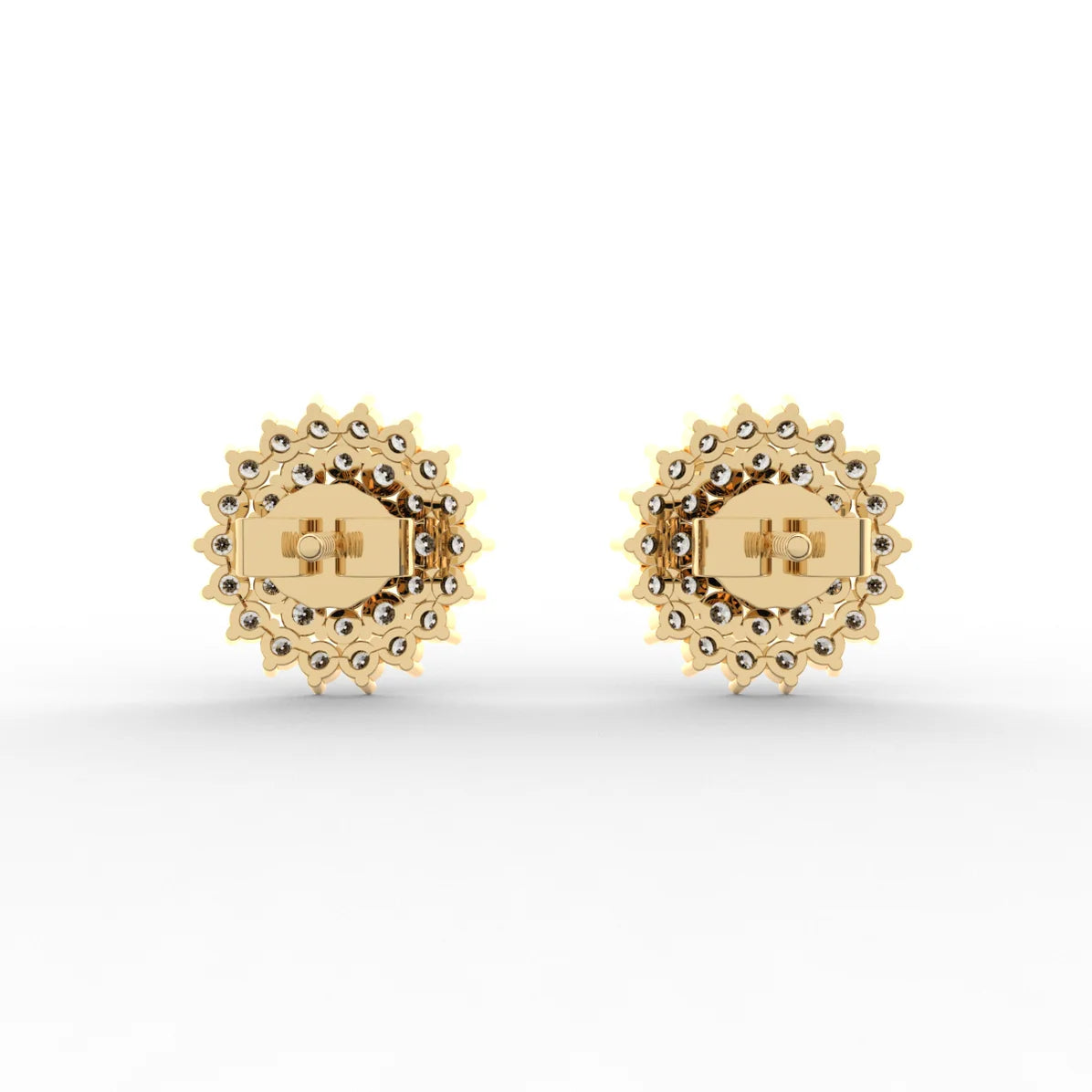 Lanish Pave Diamond Earrings