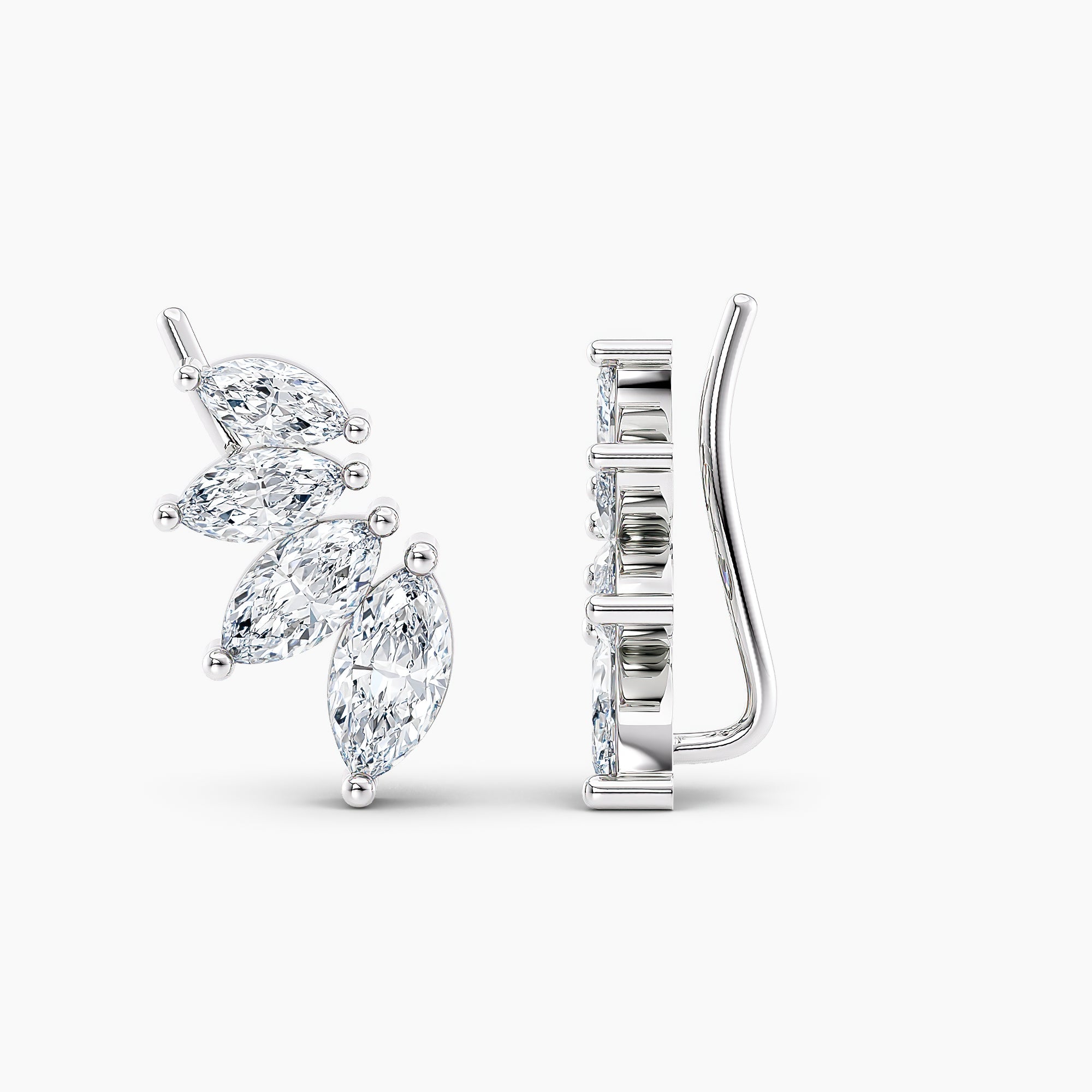 4 Marquise lab grown diamond Earrings