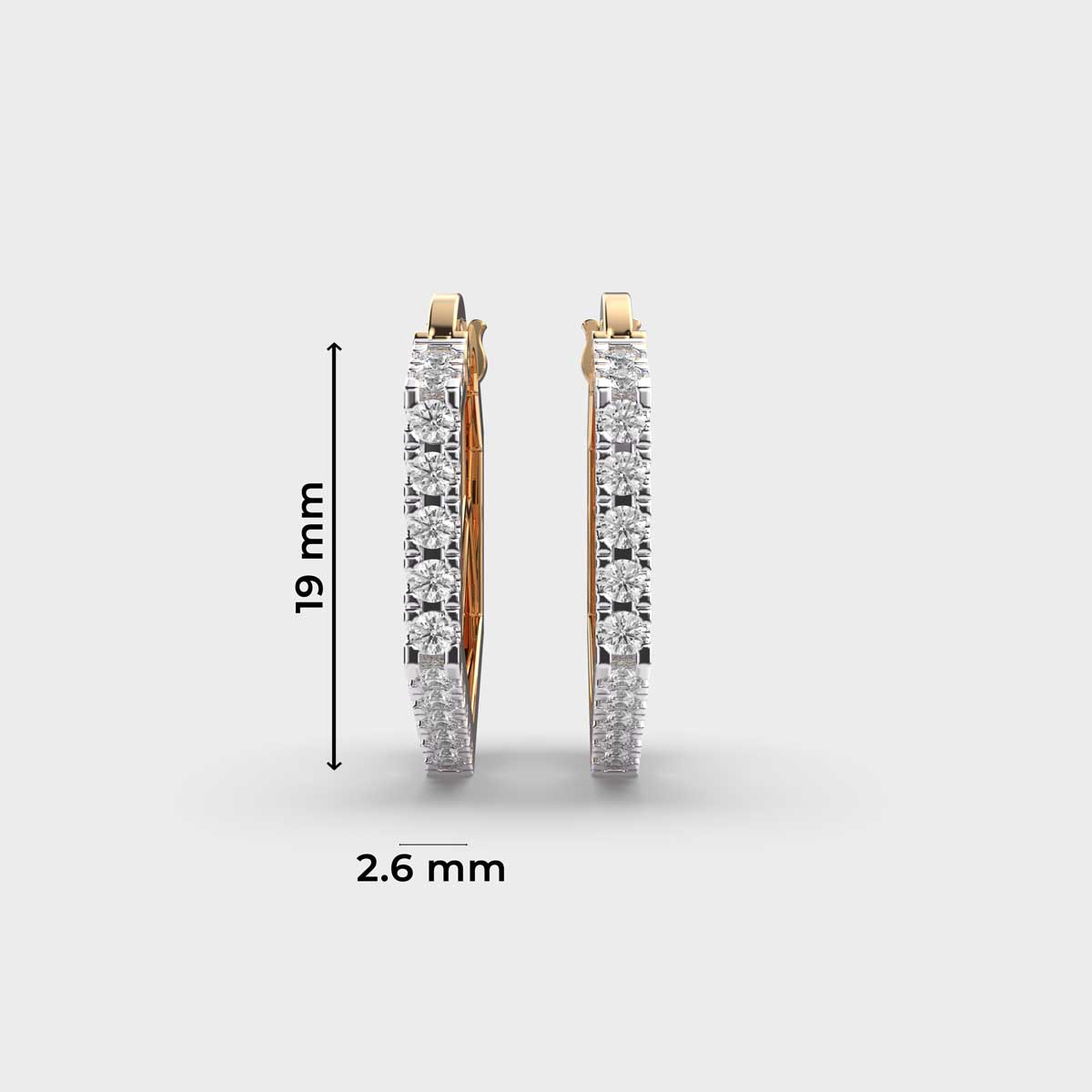 Glamourous Circle of Life Diamond Hoops