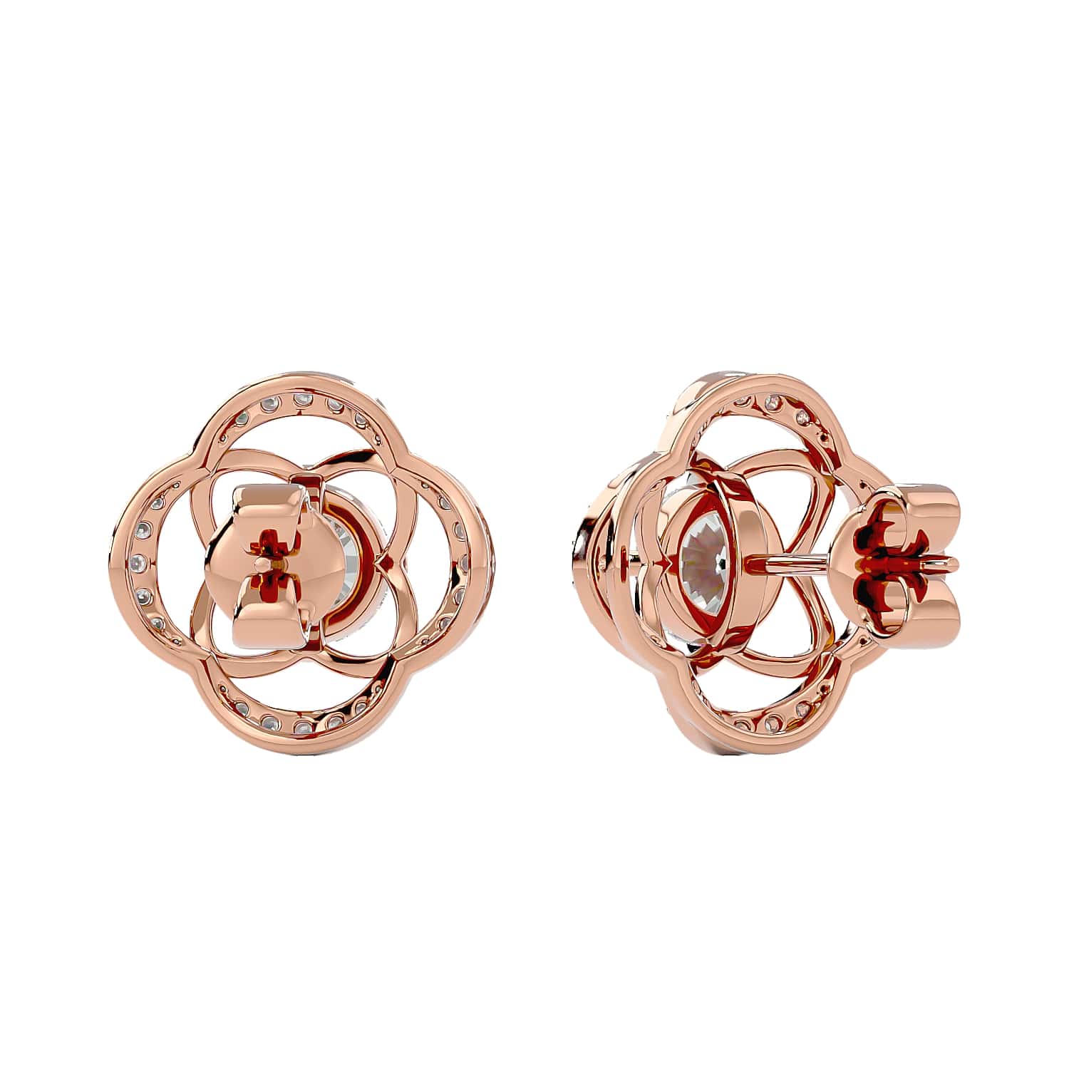 Blossom Diamond Stud Earrings