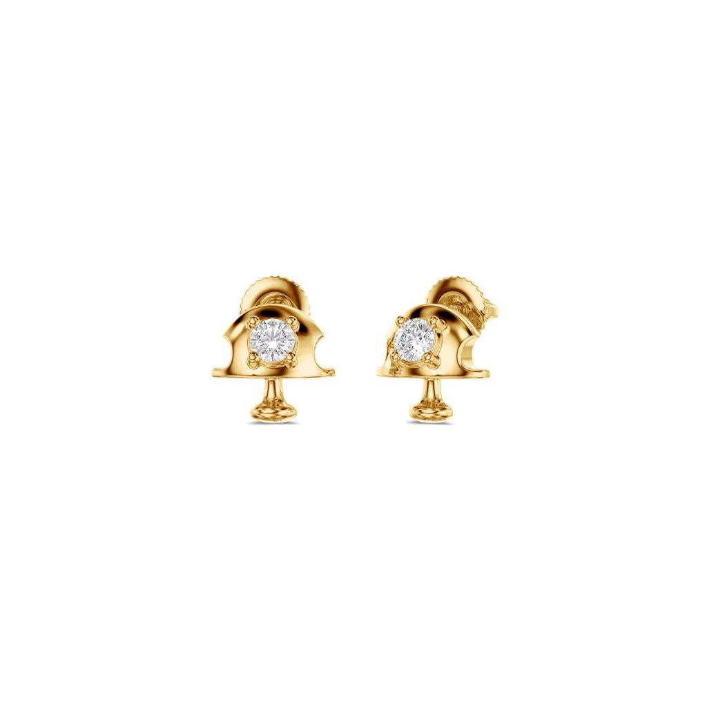 Peal Diamond Stud Earring