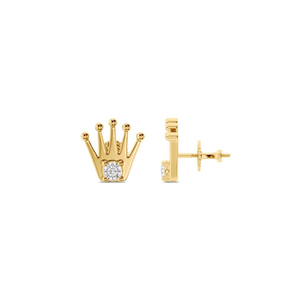 KING Diadem Diamond Stud Earrings