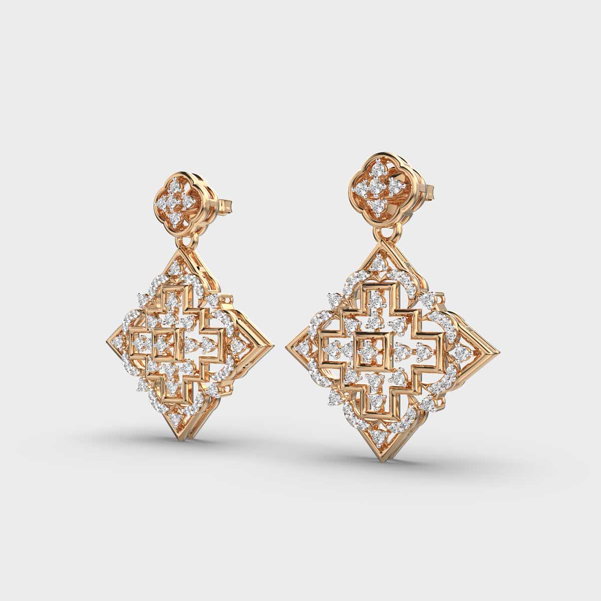 Aztec Beauty Diamond Earrings