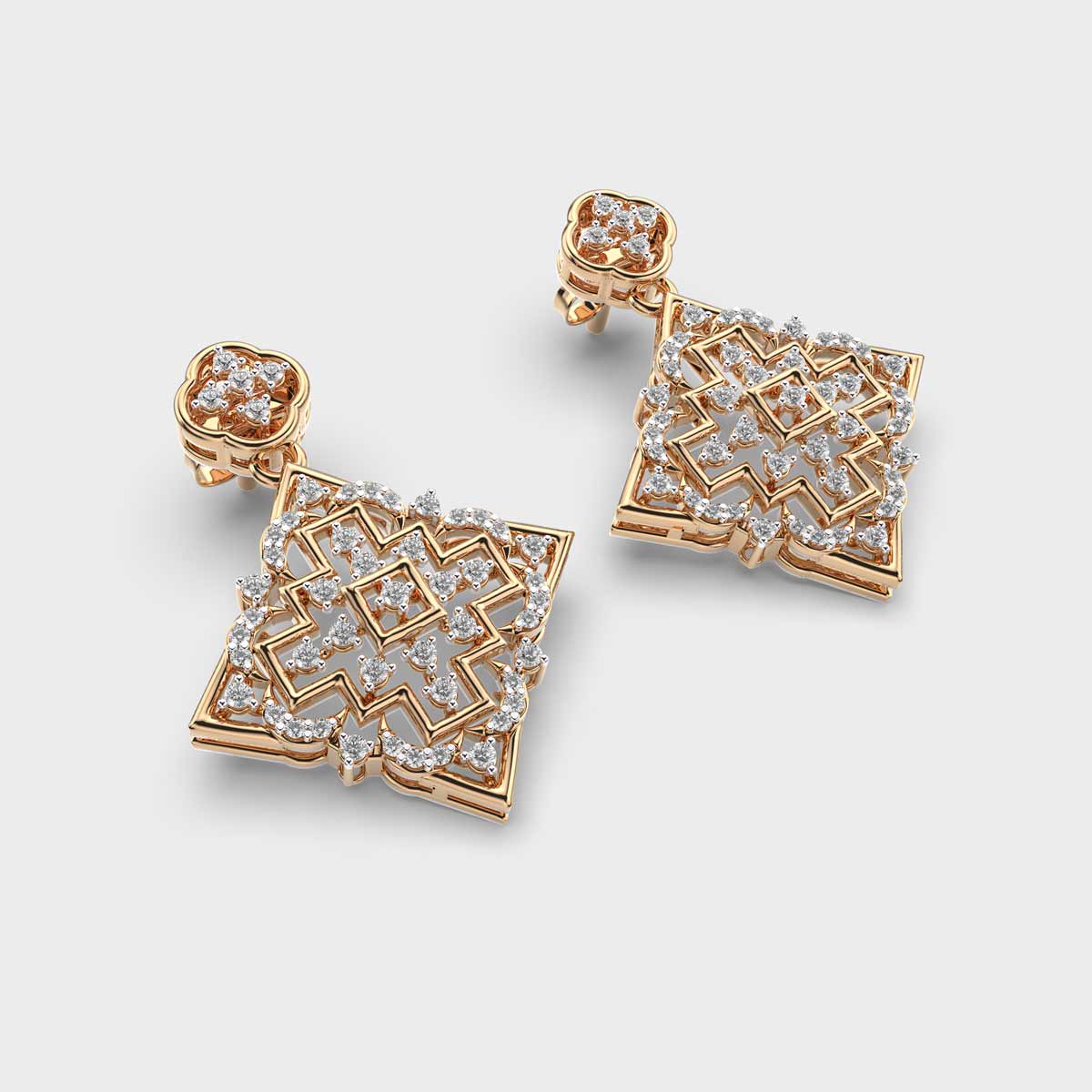 Aztec Beauty Diamond Earrings