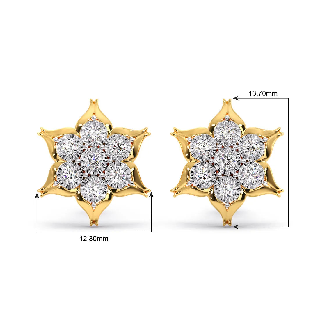 Edelweiss Miracle Plate Diamond Earrings