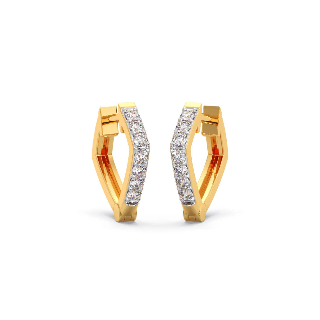 Pelestial heights Diamond Hoop Earrings