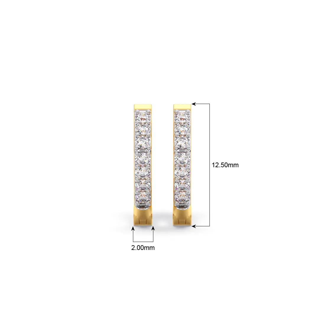 Pelestial heights Diamond Hoop Earrings