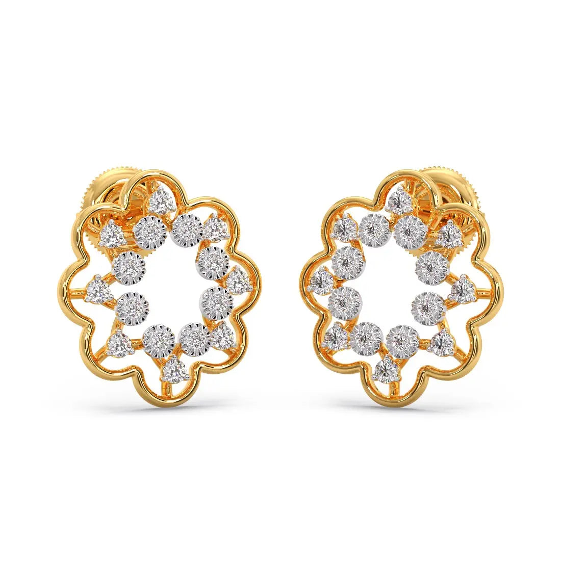 Sunlit Seren Diamond Stud Earrings