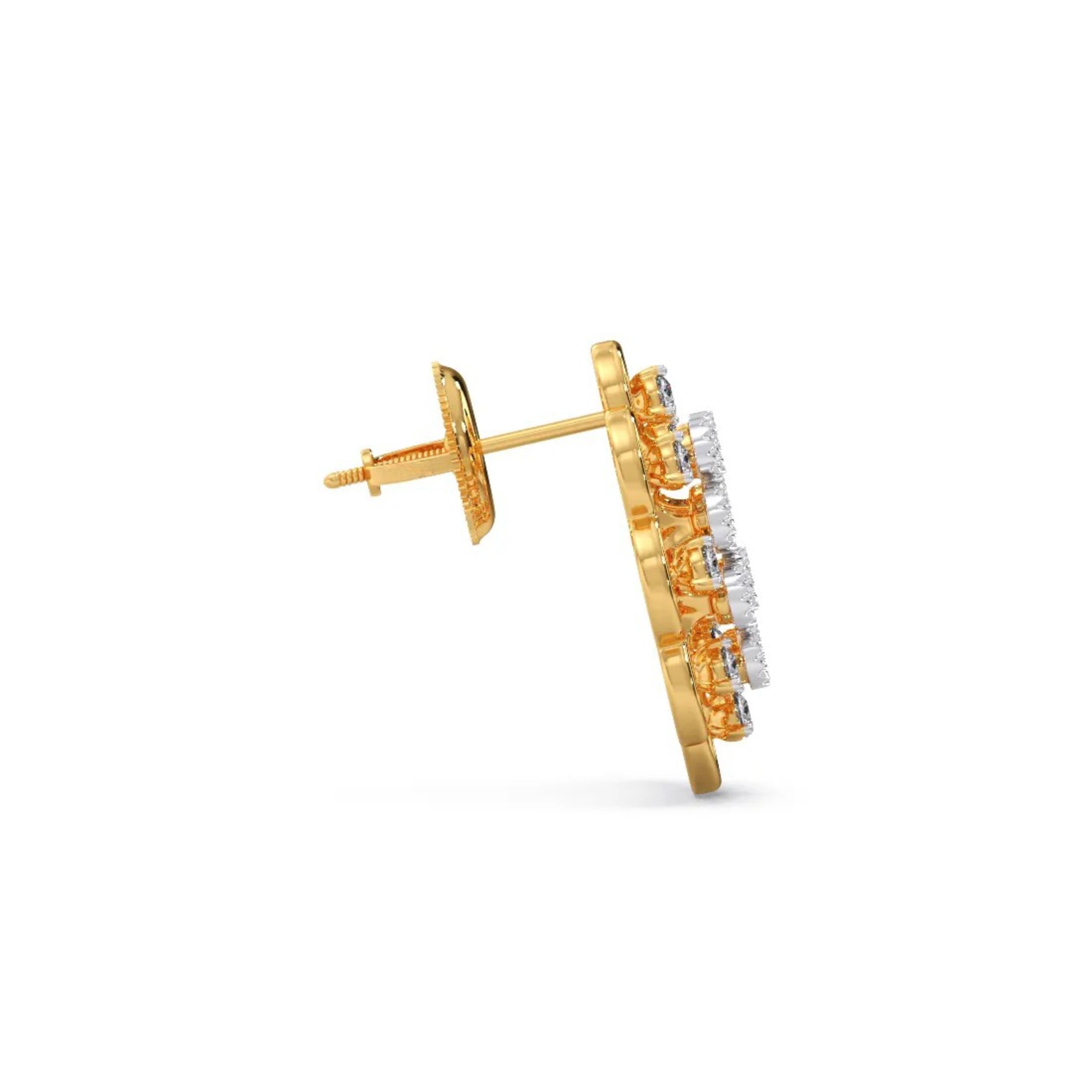 Sunlit Seren Diamond Stud Earrings