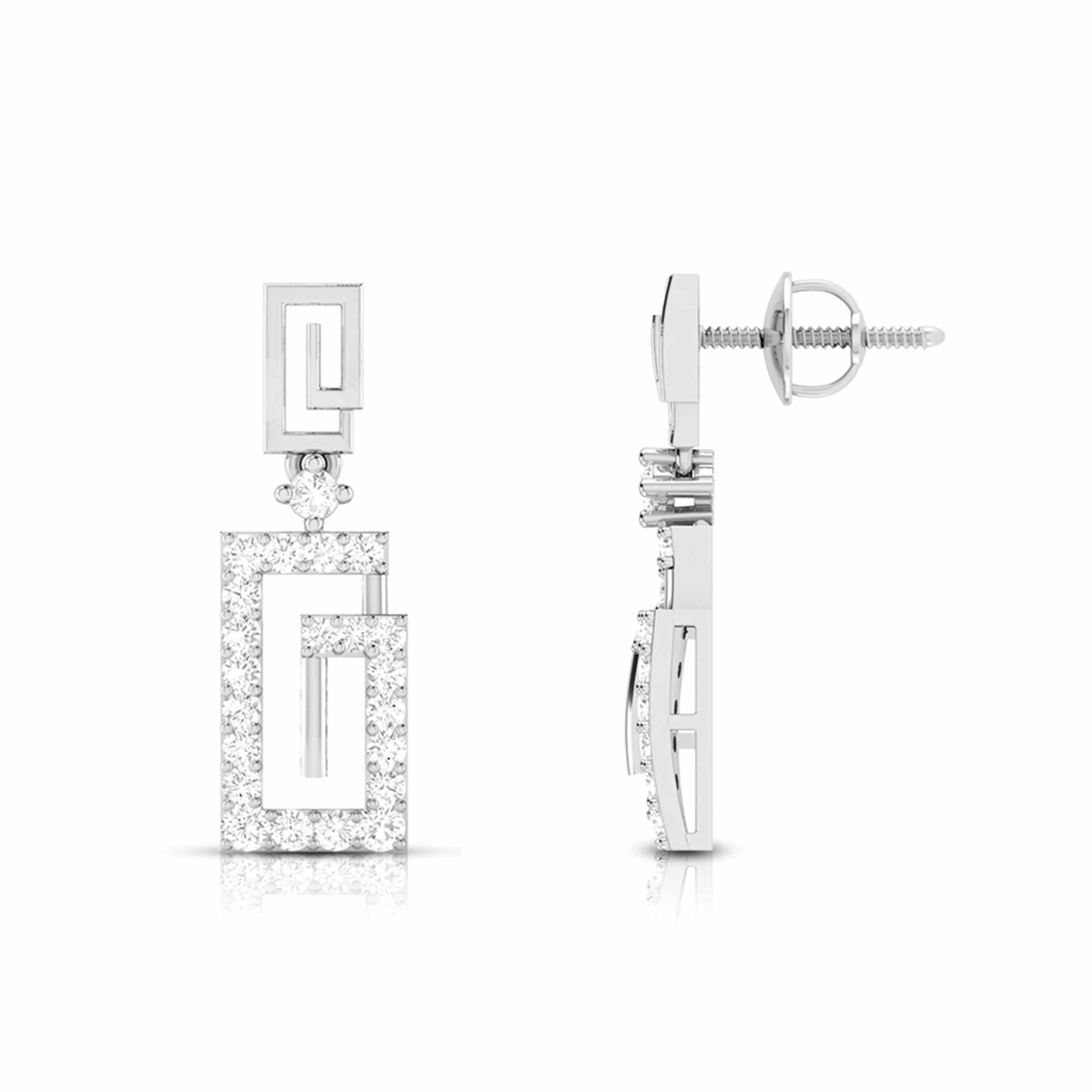 The Square Interlock Earrings