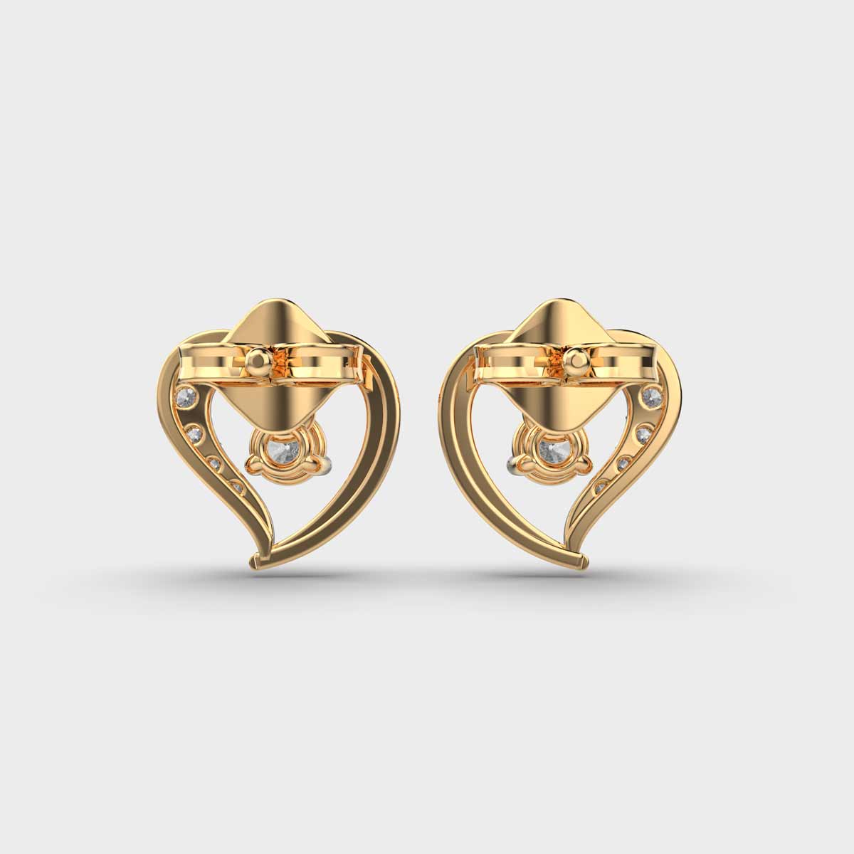 Little Heart Diamond Studs