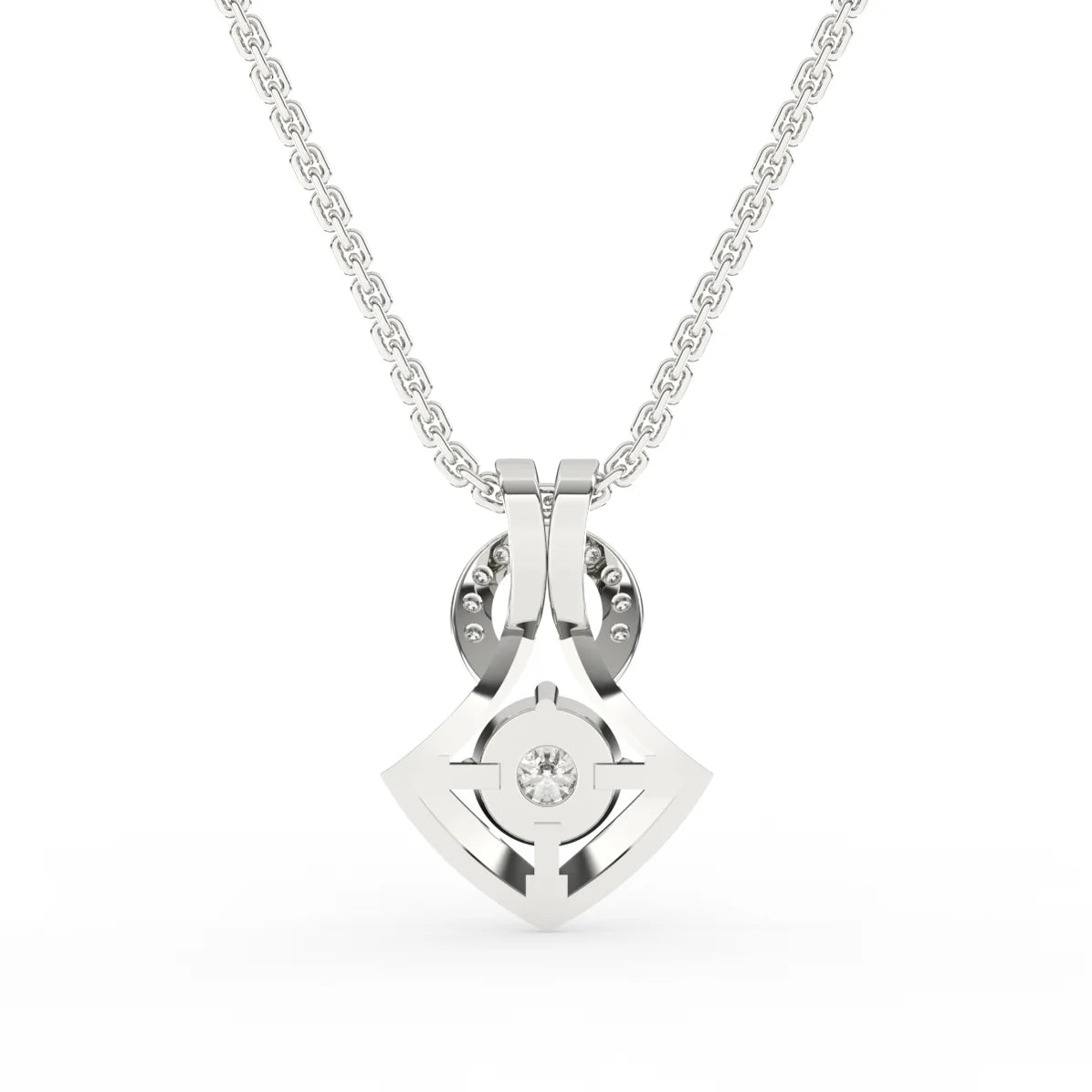 Knot Charming Round Diamond Pendant