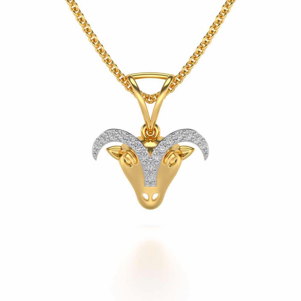 Aries Diamond Pendant