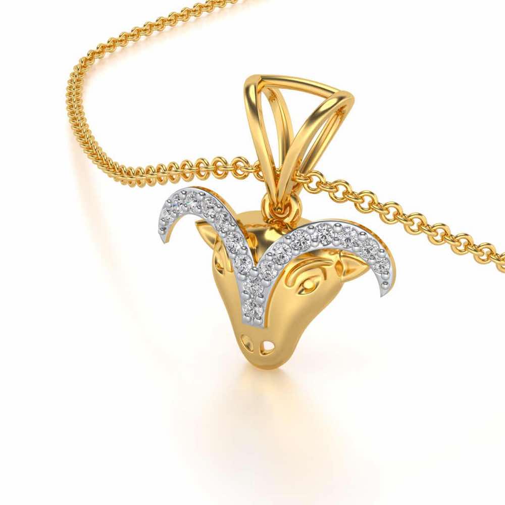 Aries Diamond Pendant