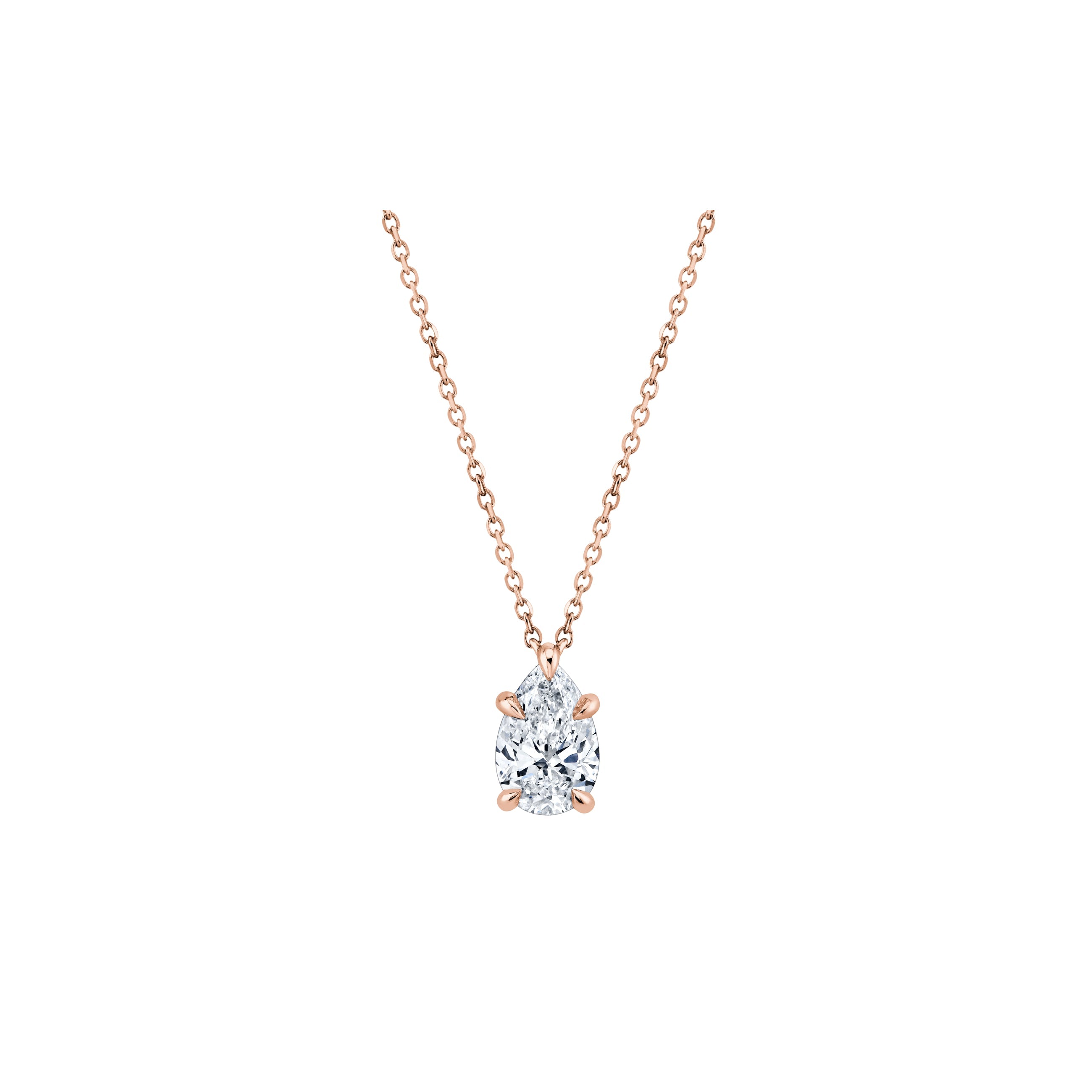 Helsea Lab Diamond Pear Pendant