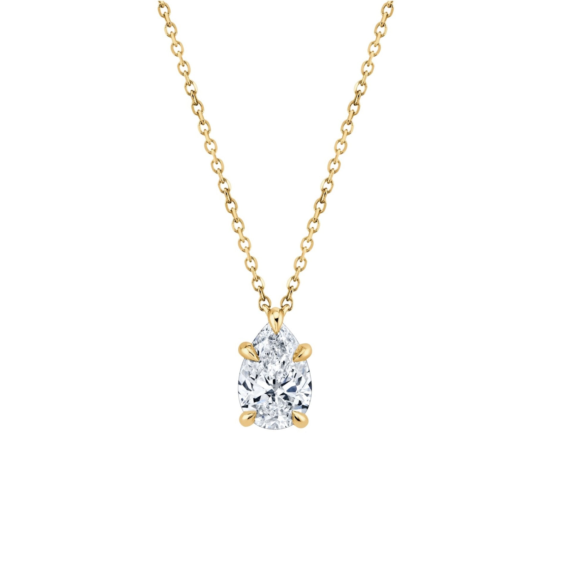 Helsea Lab Diamond Pear Pendant