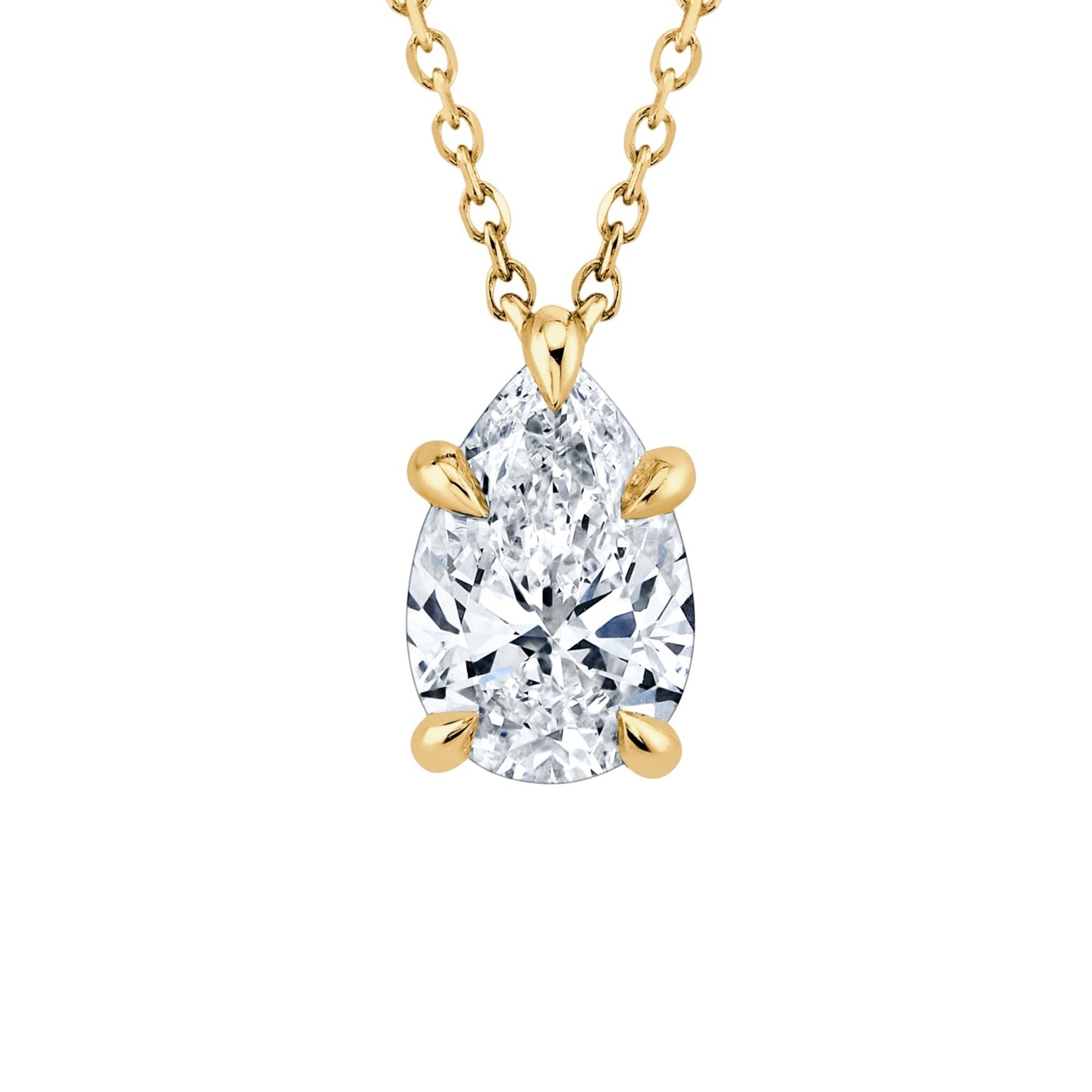 Helsea Lab Diamond Pear Pendant