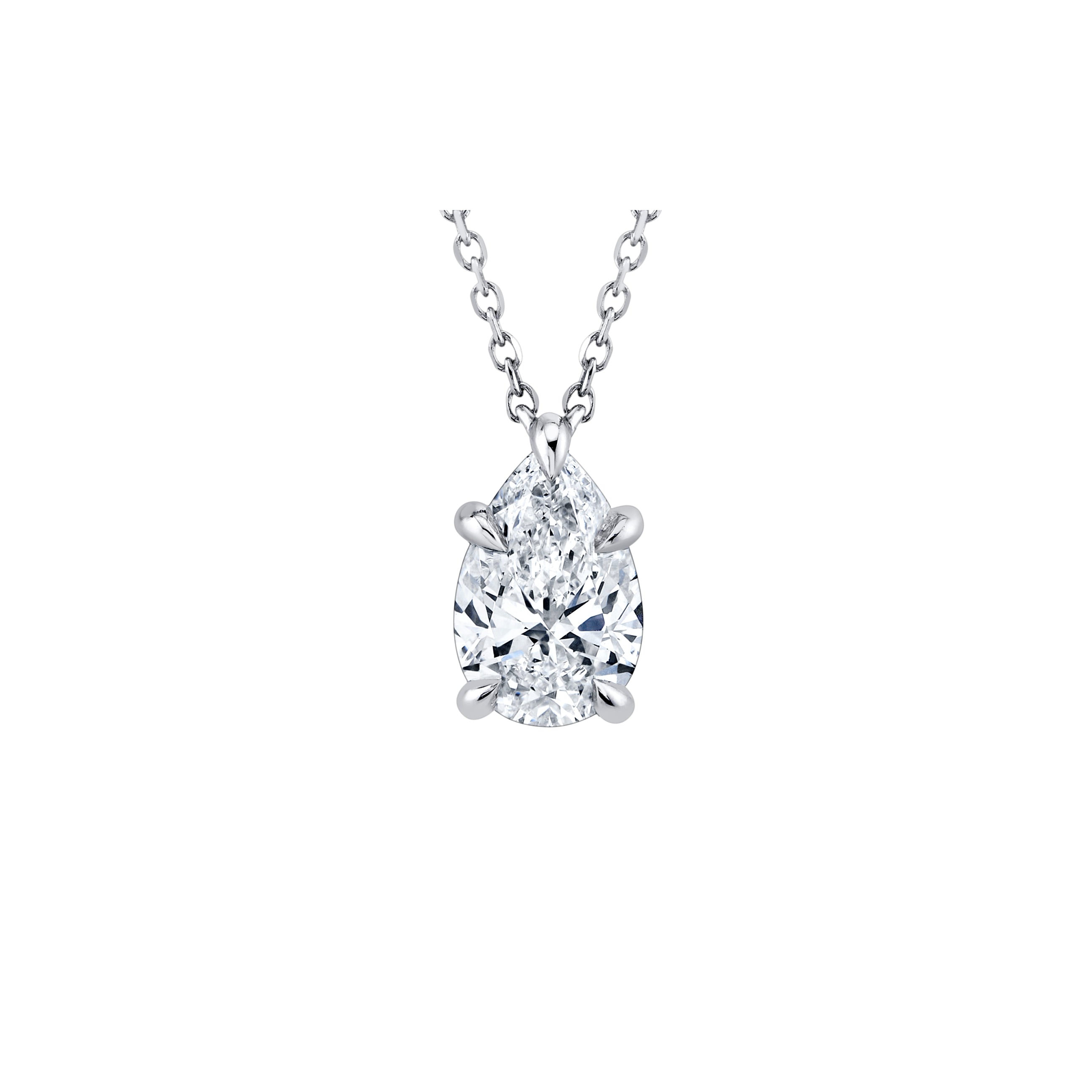 Helsea Lab Diamond Pear Pendant