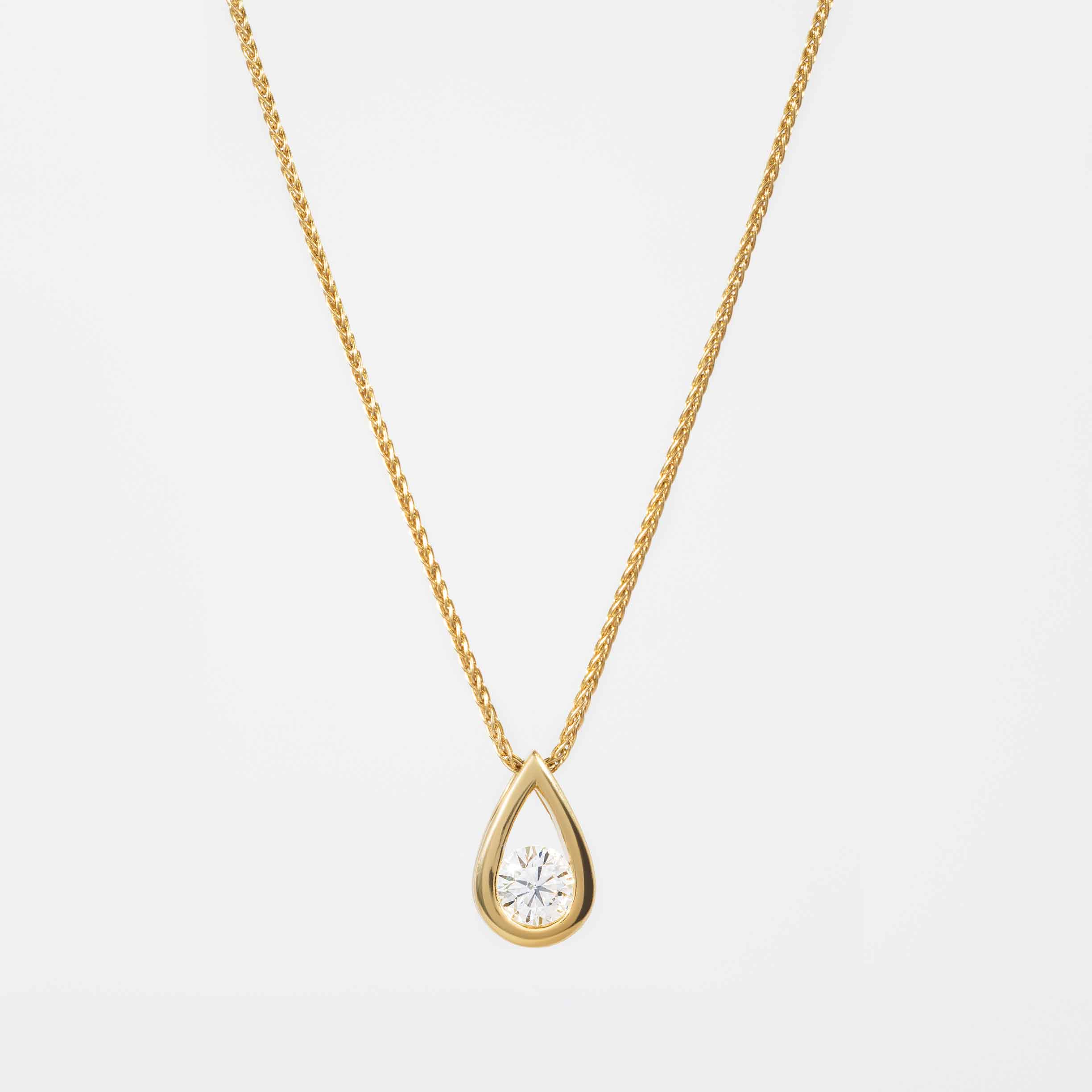 Round Drop Necklace Pendant