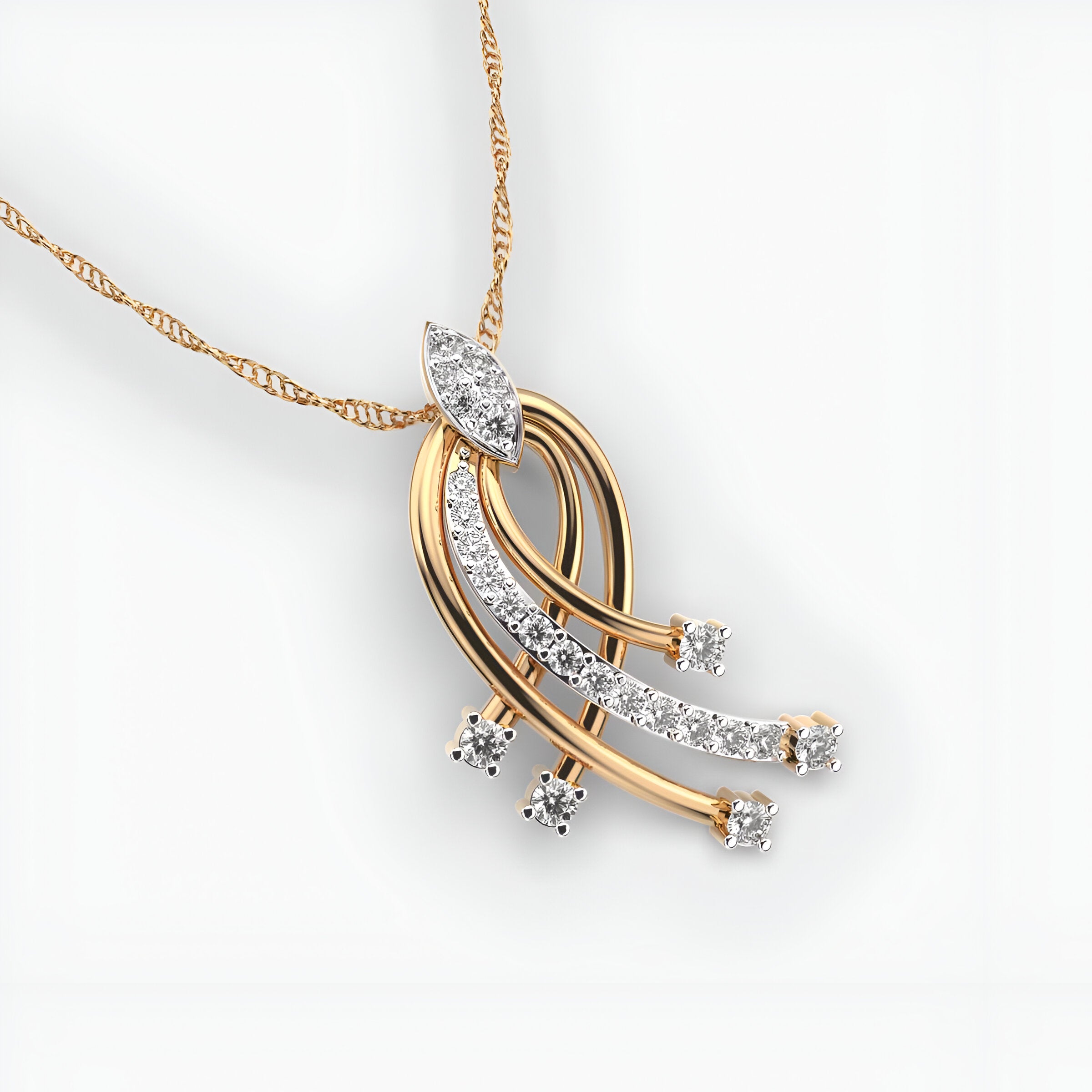 Vignette Diamond Pendant