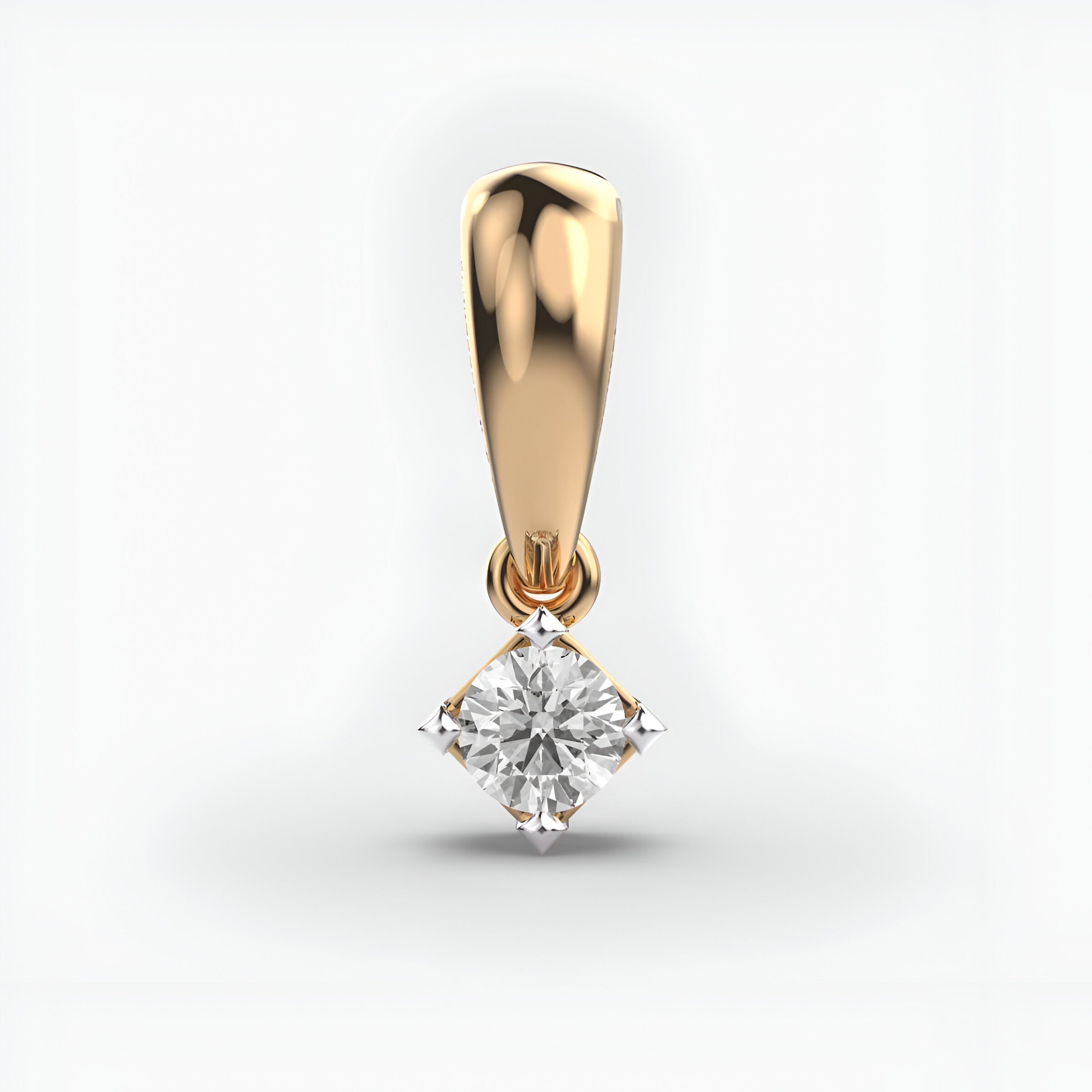 Hanging Solitaire Diamond Pendant