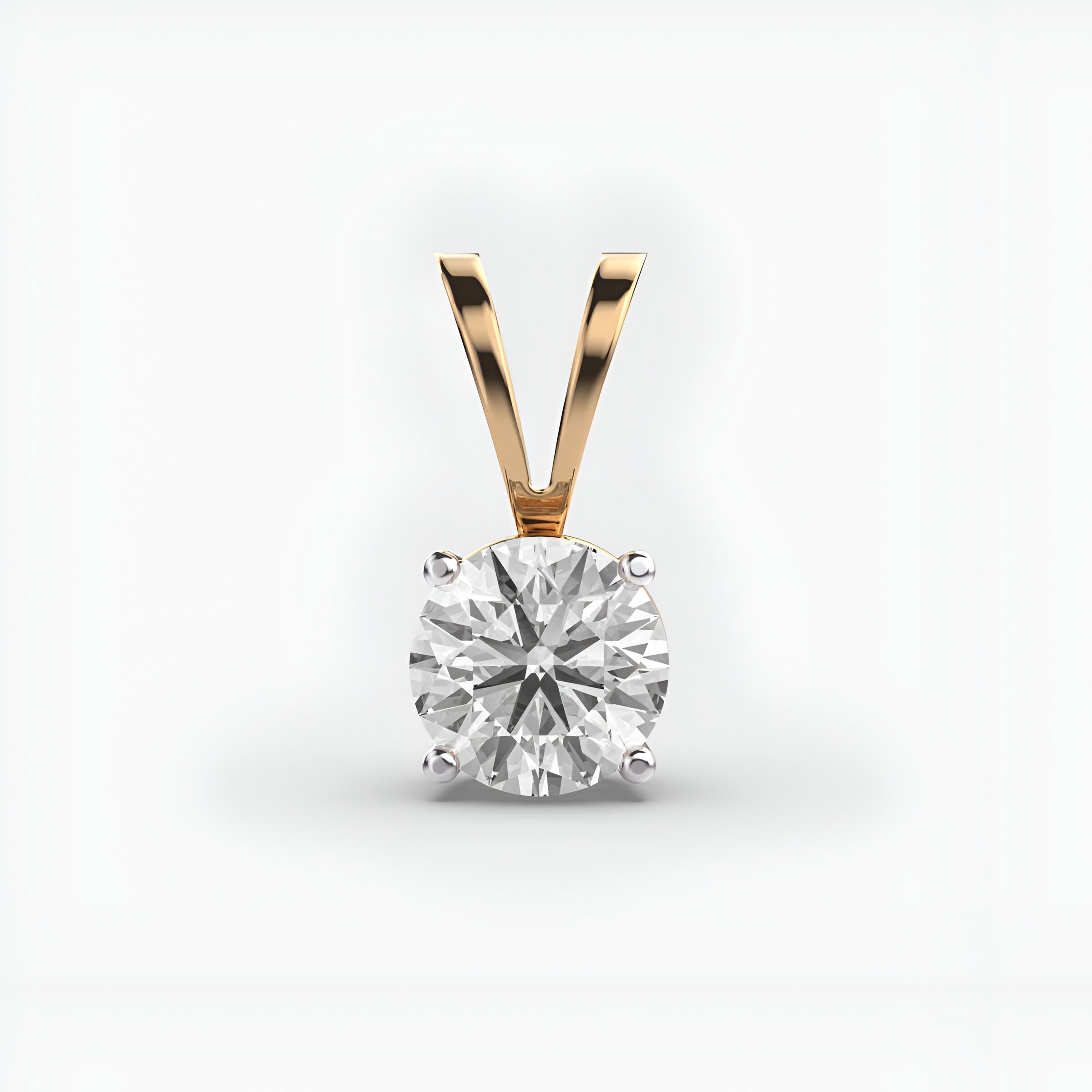 1 Carat Solitaire Round Pendant