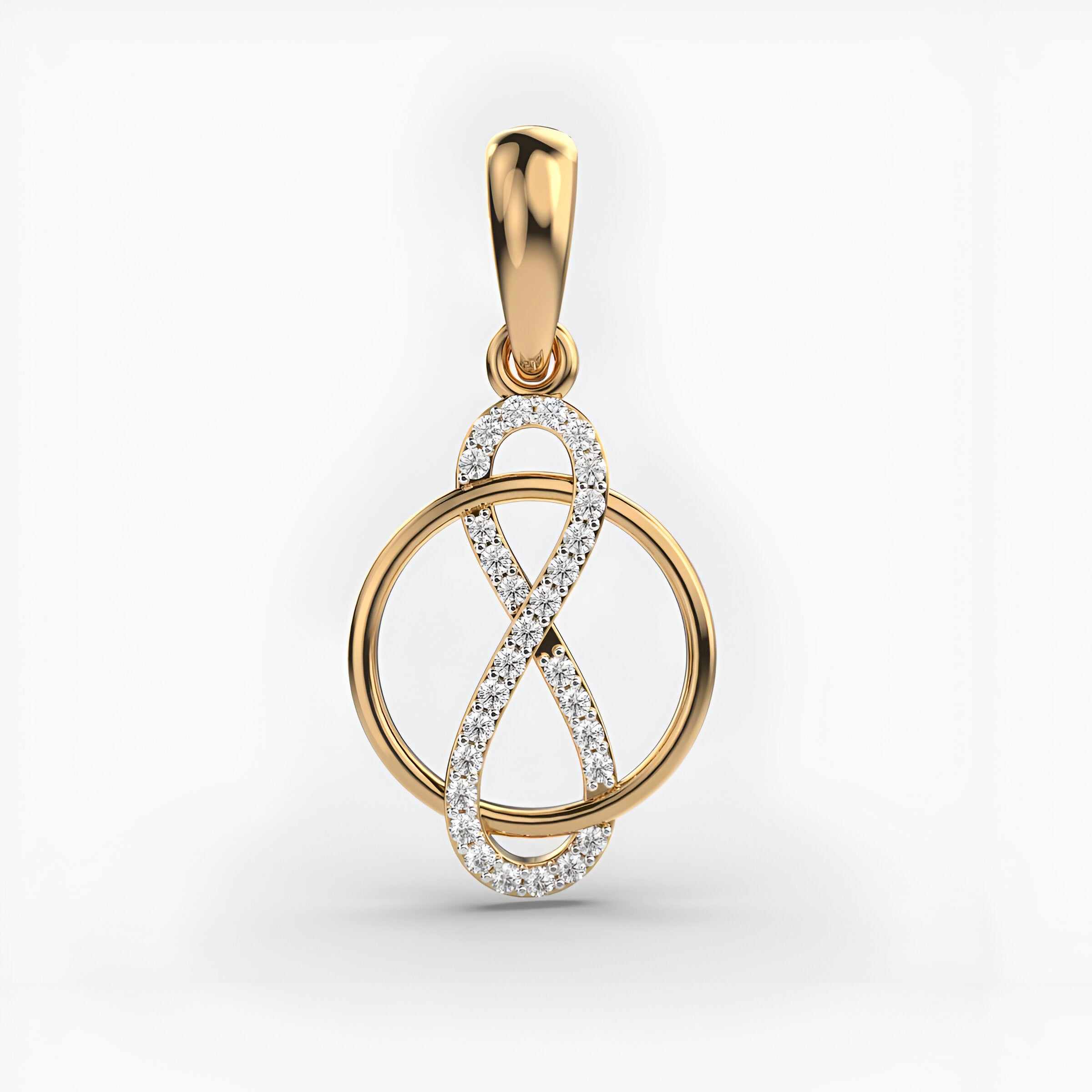 Loop of Infinity Diamond Pendant