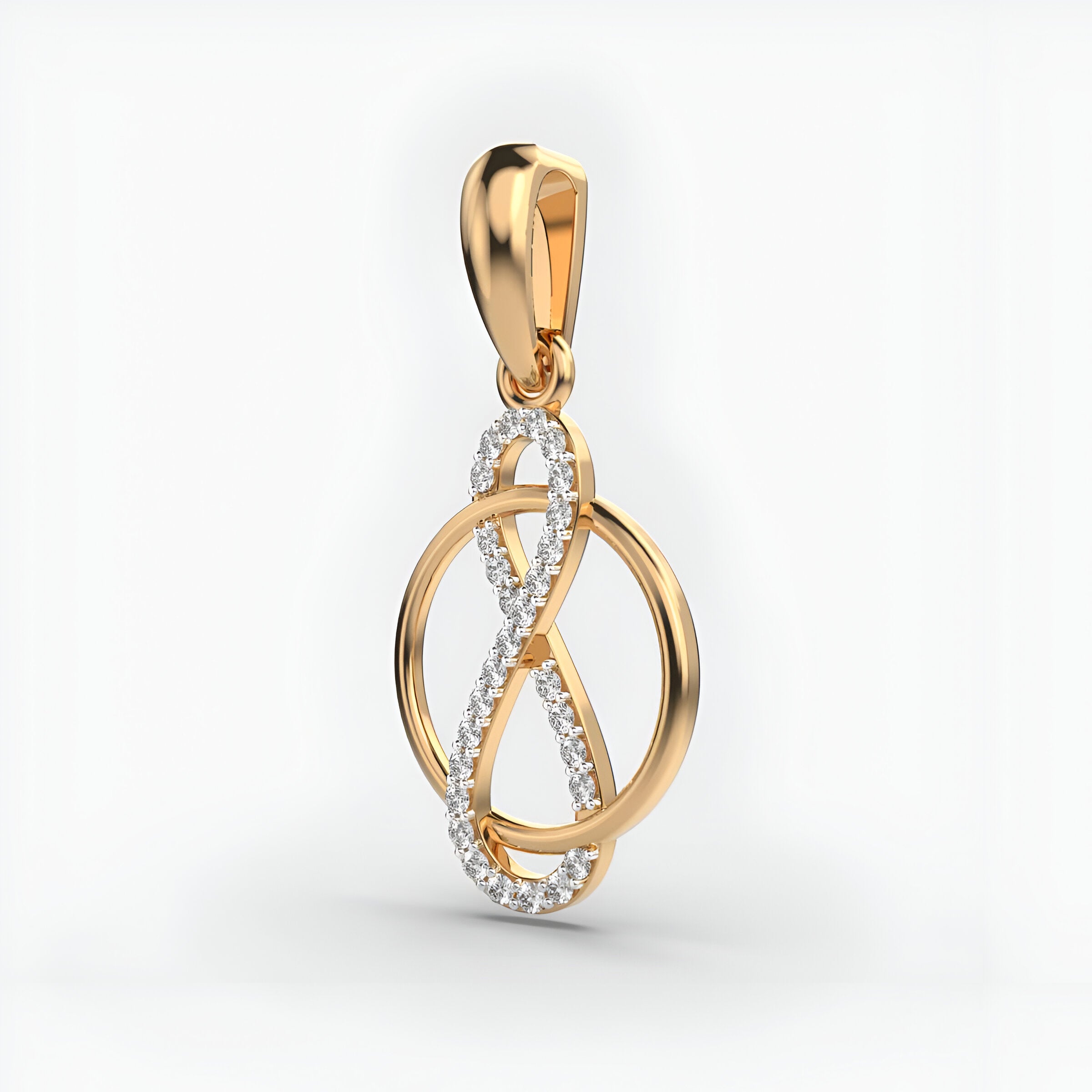 Loop of Infinity Diamond Pendant