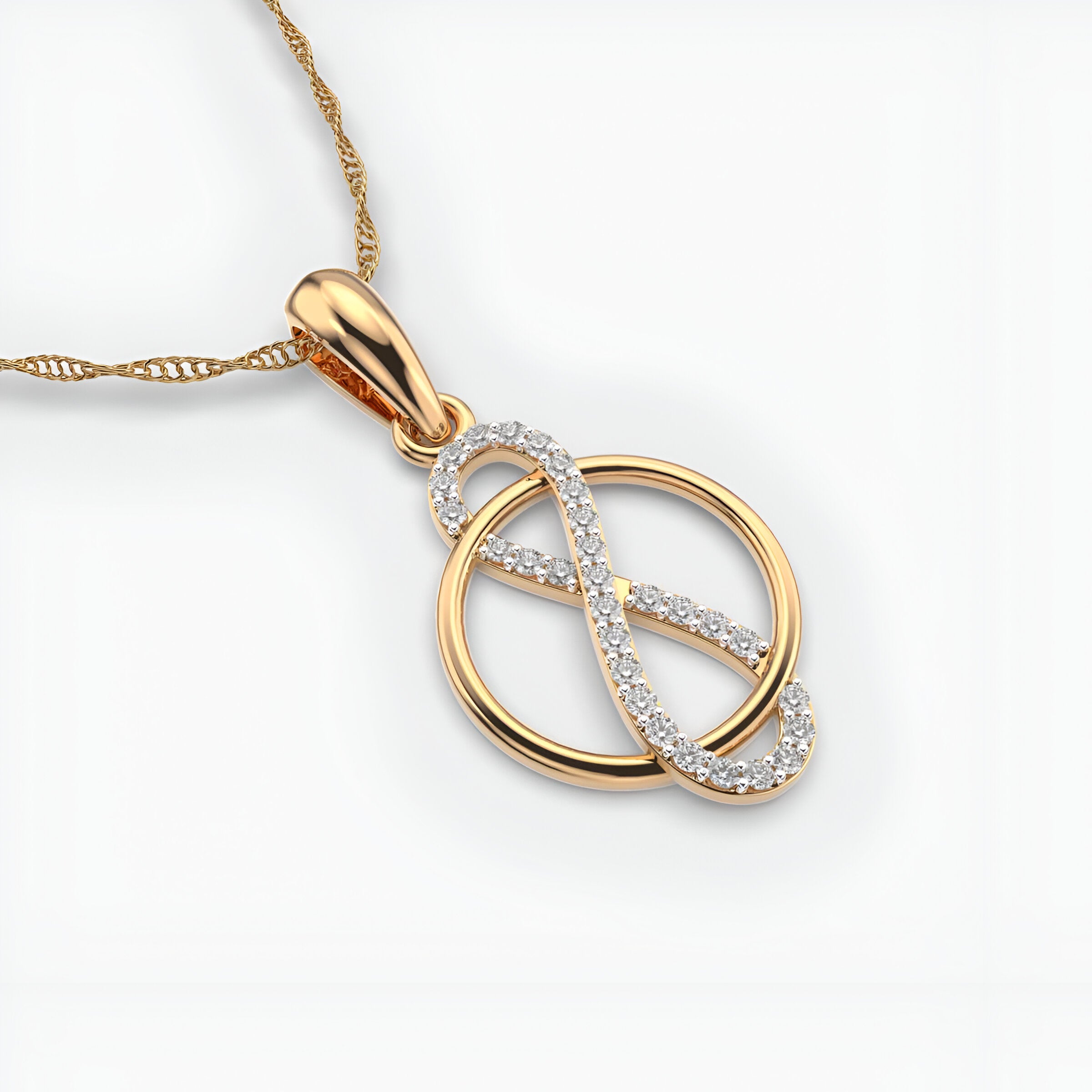 Loop of Infinity Diamond Pendant