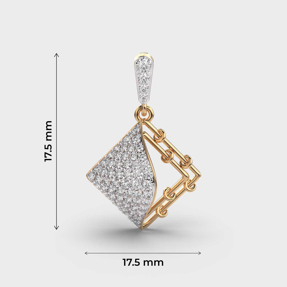 Angular Allure Diamond Pendant