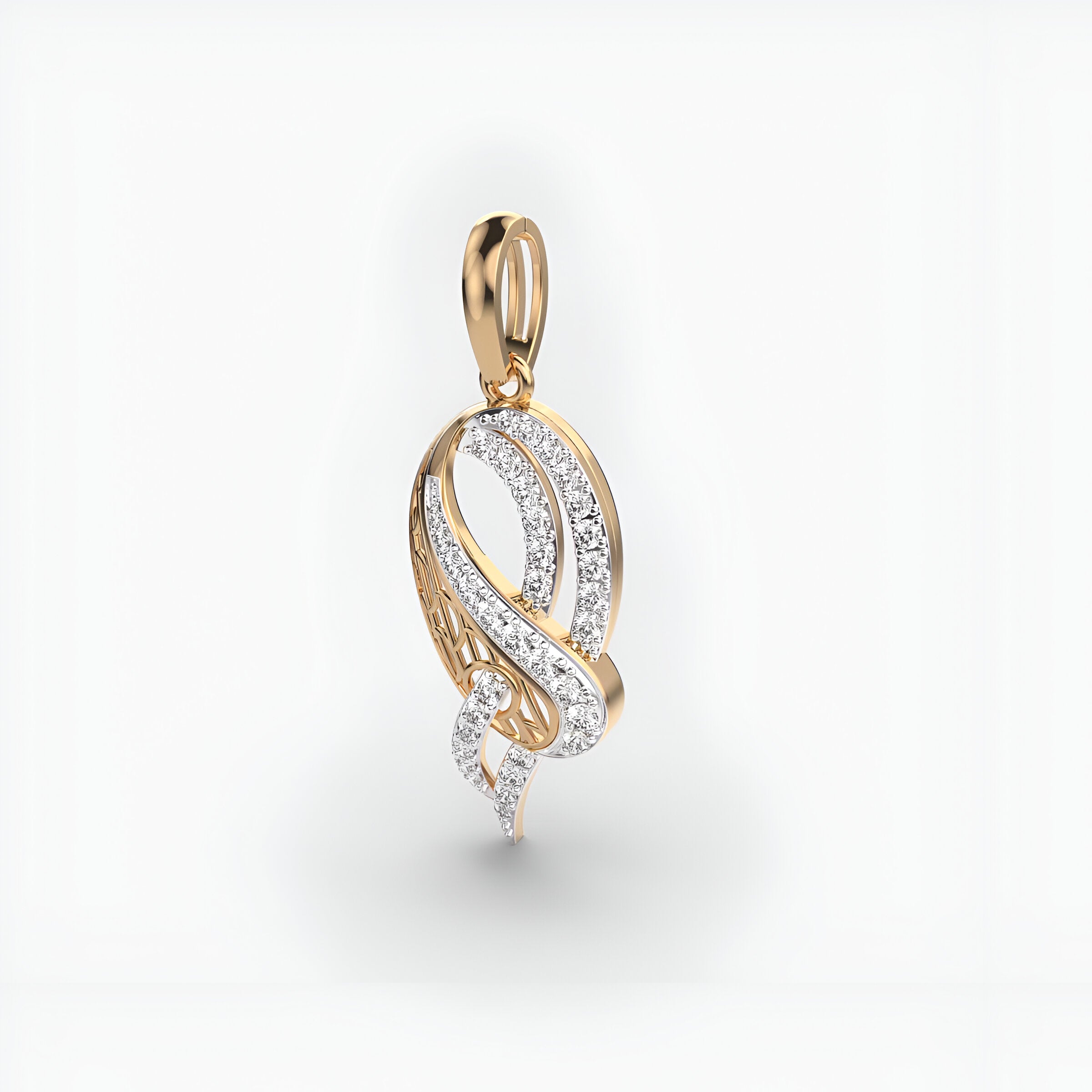 Twinning Cords Diamond Pendant