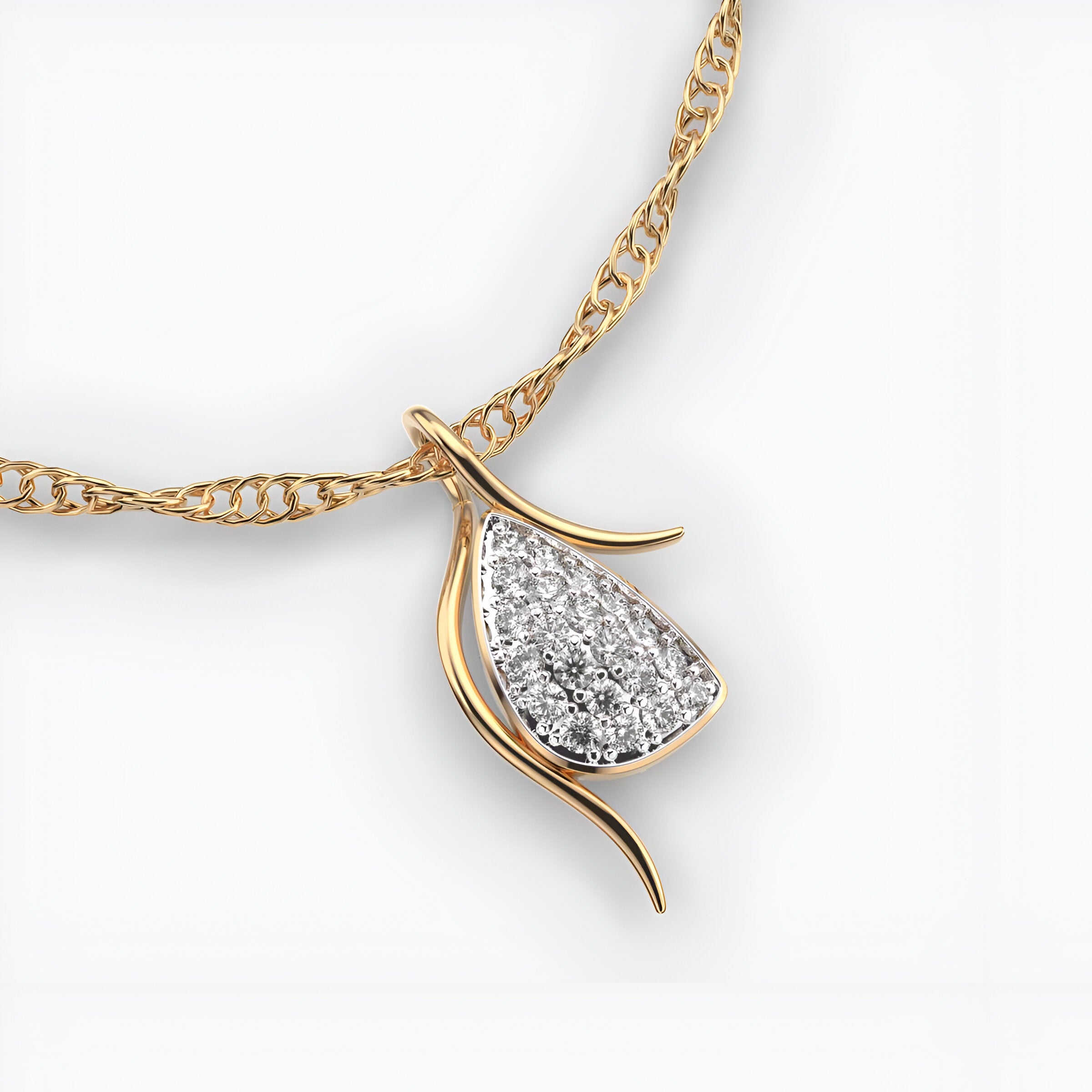 Elegant Frolic Diamond Pendant