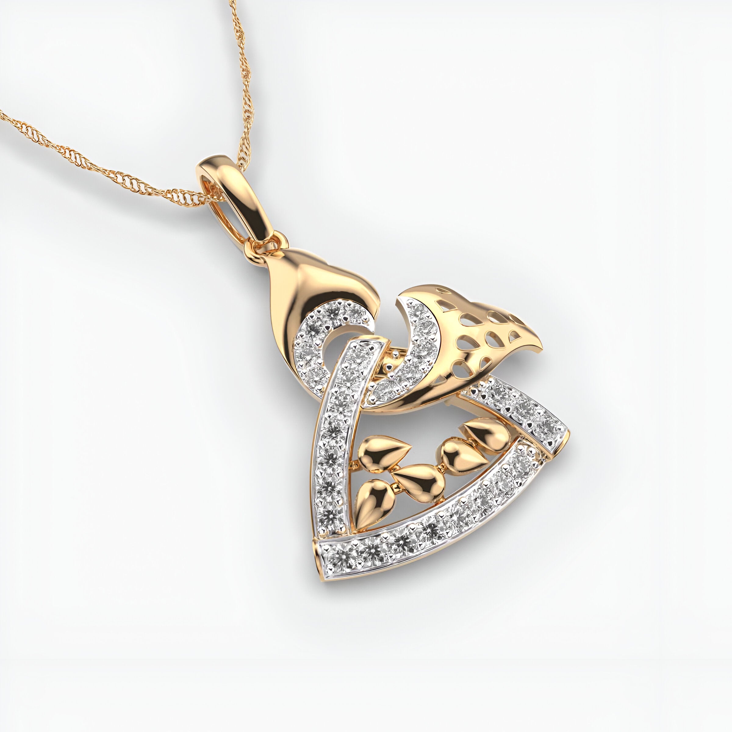 Sparkling Glam Diamond Pendant