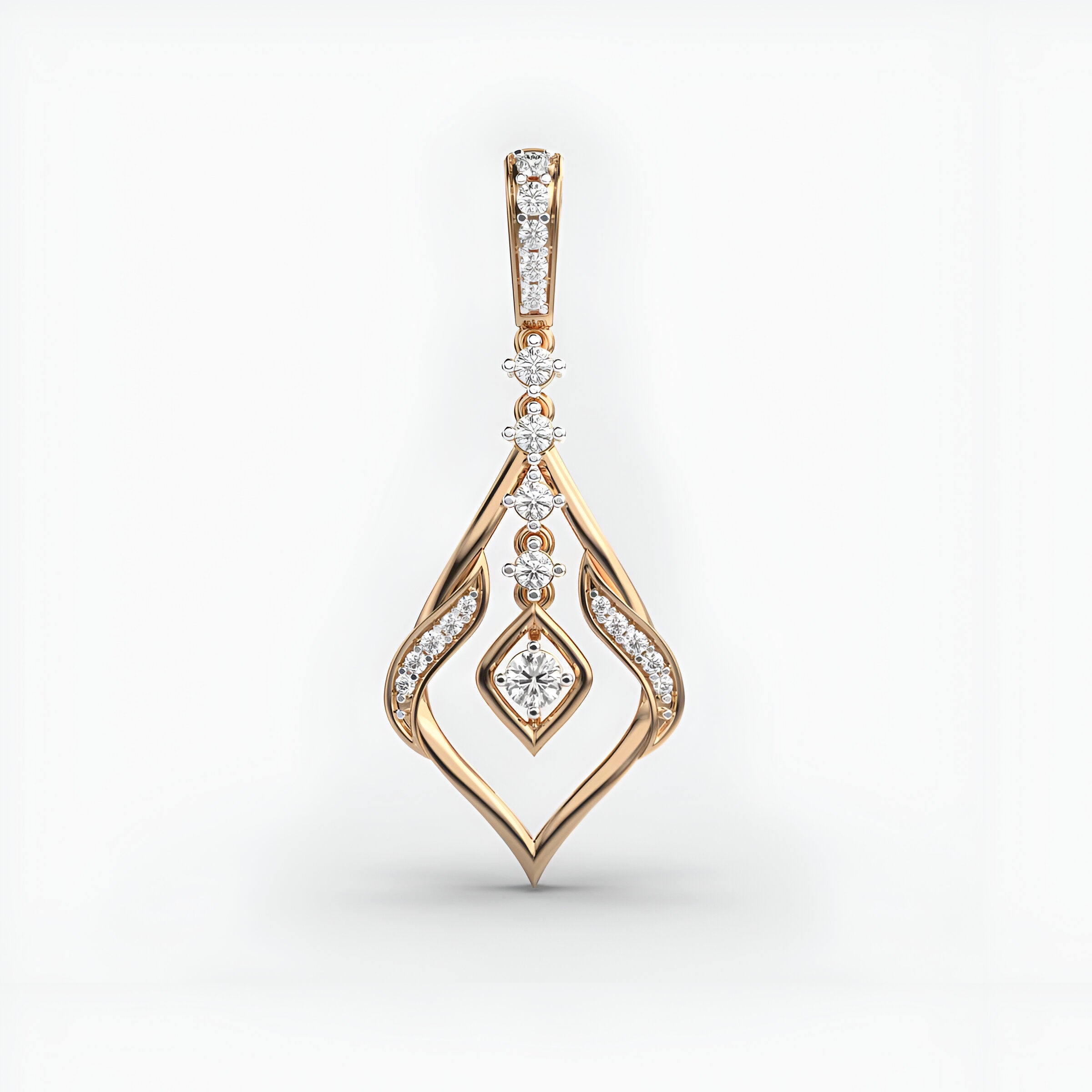 Swirling Wonder Diamond Pendant