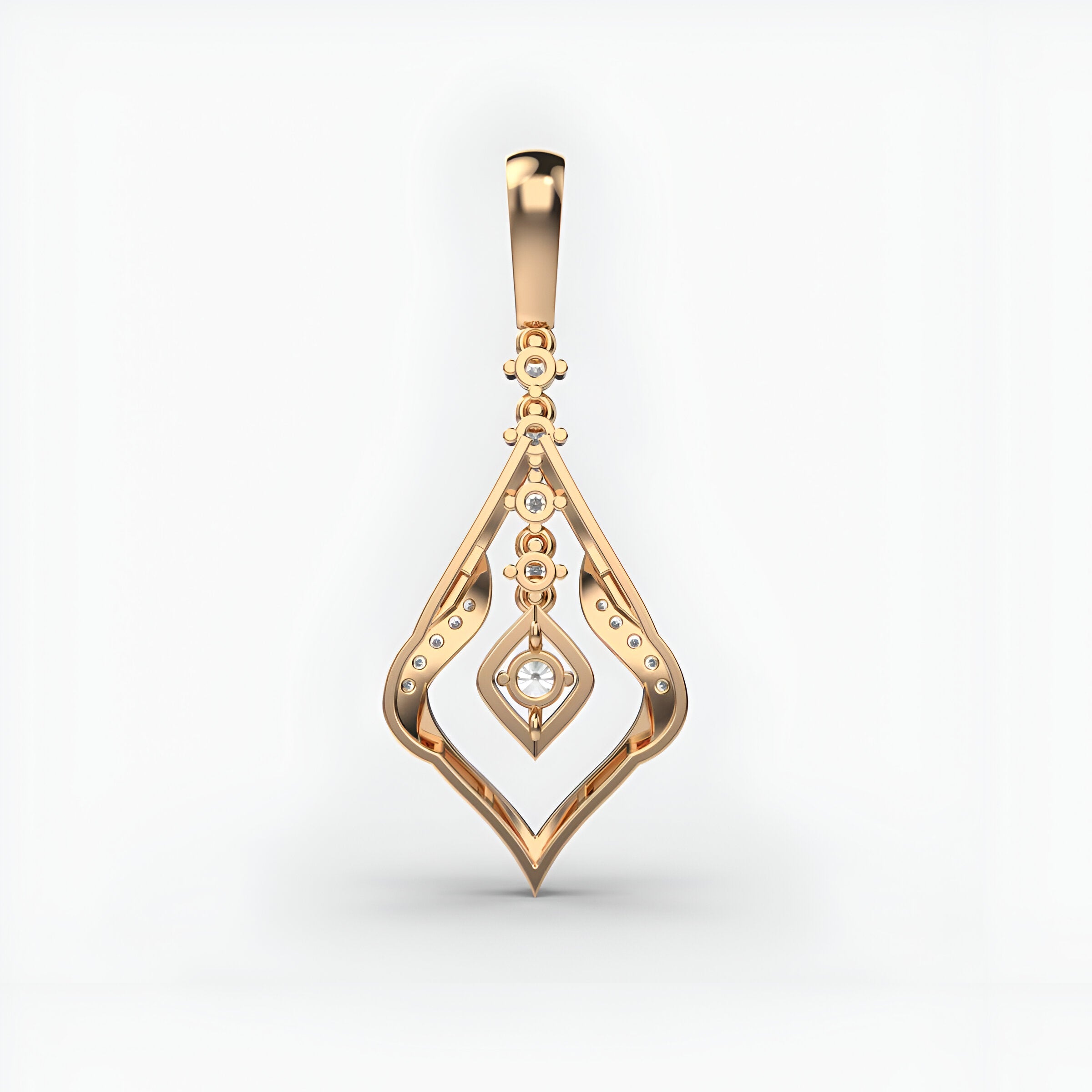 Swirling Wonder Diamond Pendant